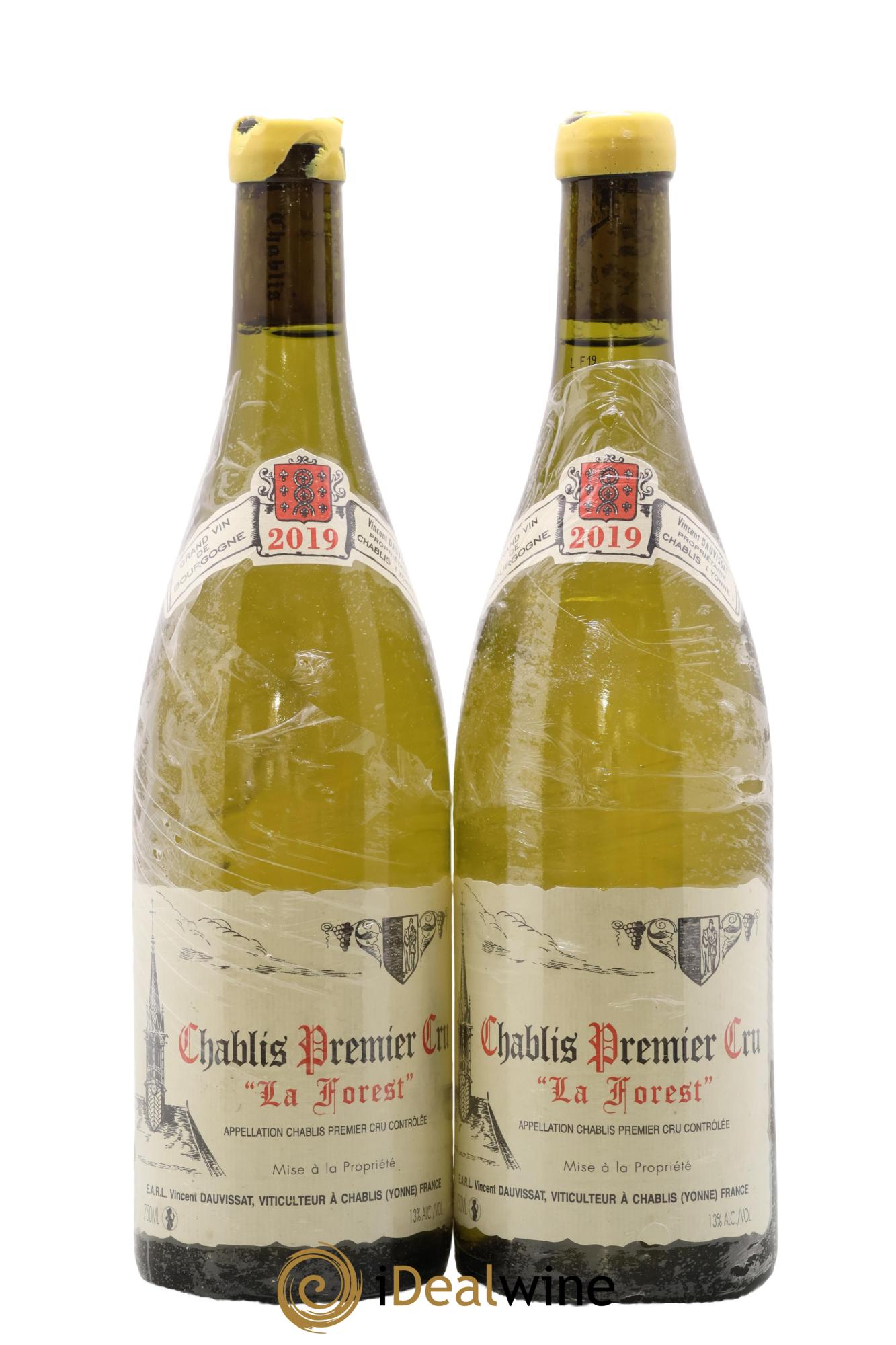 Chablis 1er Cru La Forest Vincent Dauvissat (Domaine) 2019 - Lot of 2 bottles - 0
