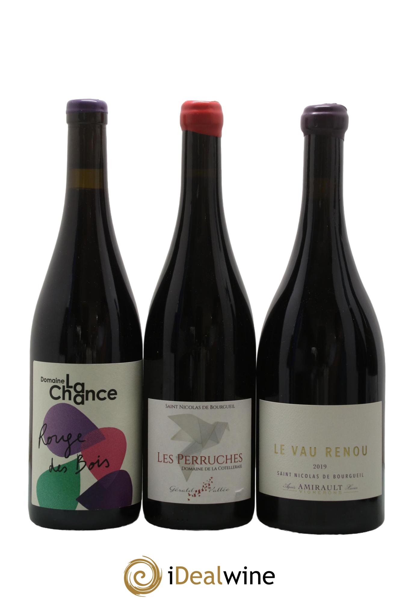 Assortiment de vins d'Anjou noir - Saumur - Bourgueil N°8 - Lot of 6 bottles - 2