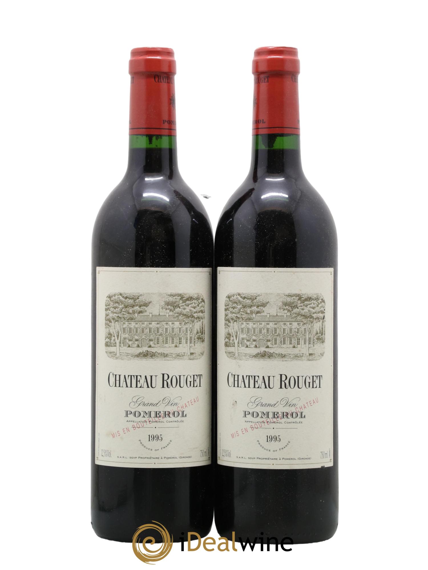 Château Rouget 1995 - Lot of 2 bottles - 0