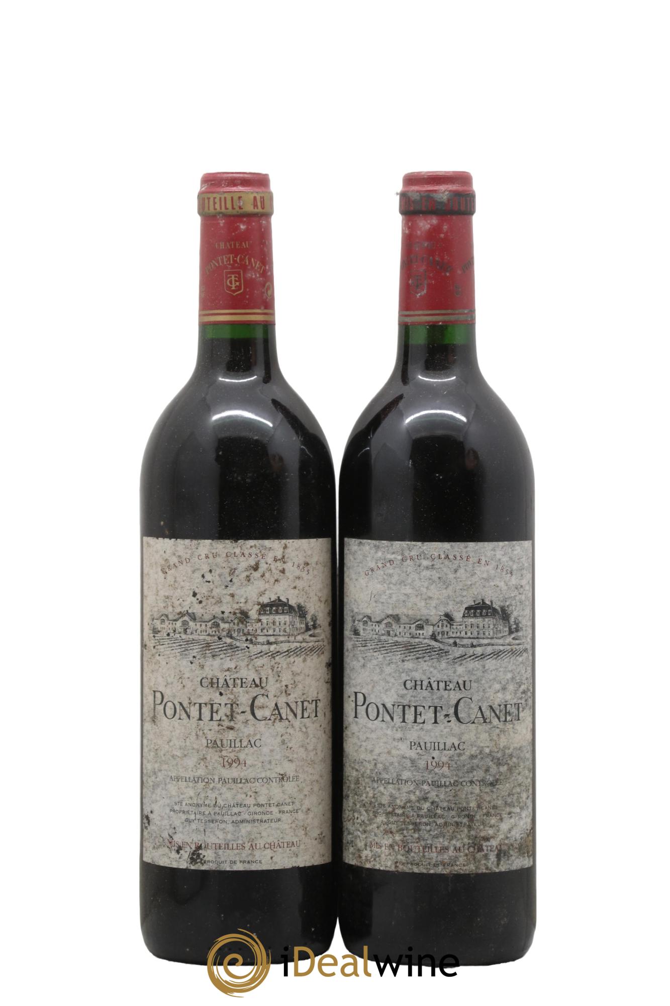 Château Pontet Canet 5ème Grand Cru Classé 1994 - Lot of 2 bottles - 0