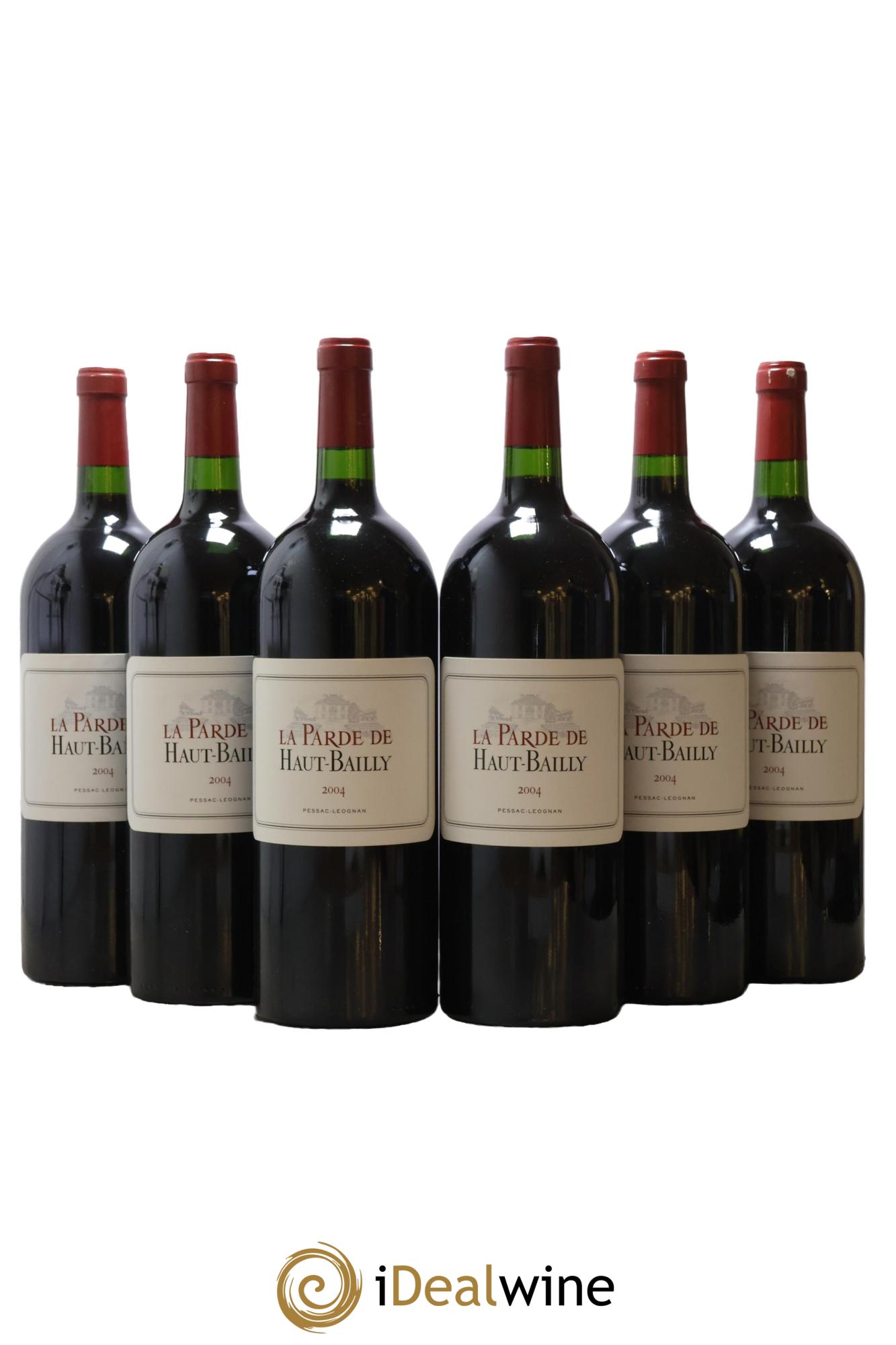 Haut Bailly II (Anciennement La Parde de Haut-Bailly) Second Vin 2004 - Lot de 6 magnums - 0