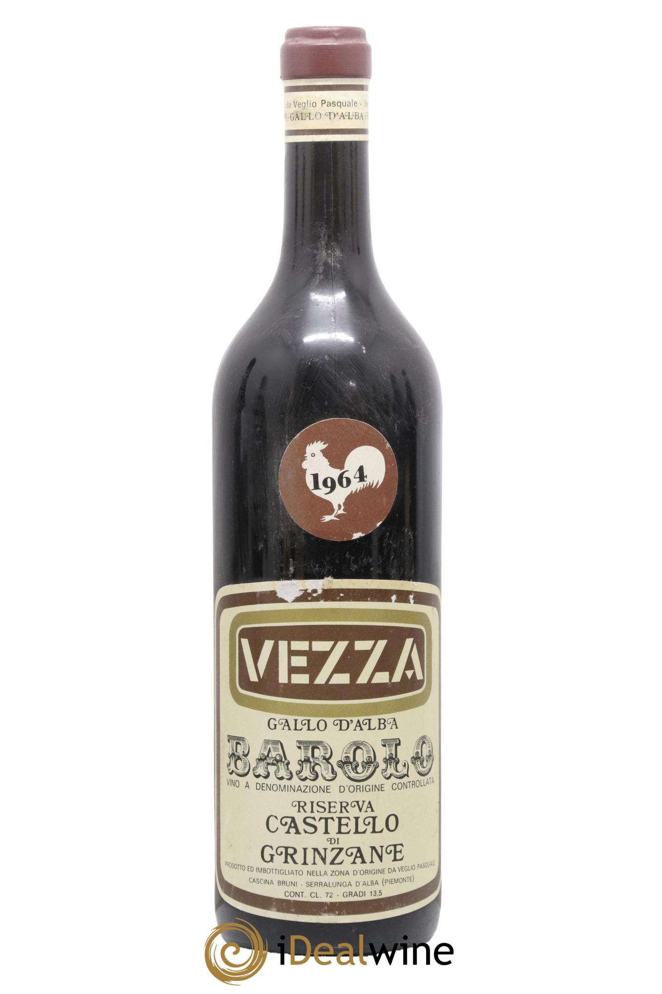 Barolo Castello Di Grinzane 1964 - Lot de 1 bouteille - 0