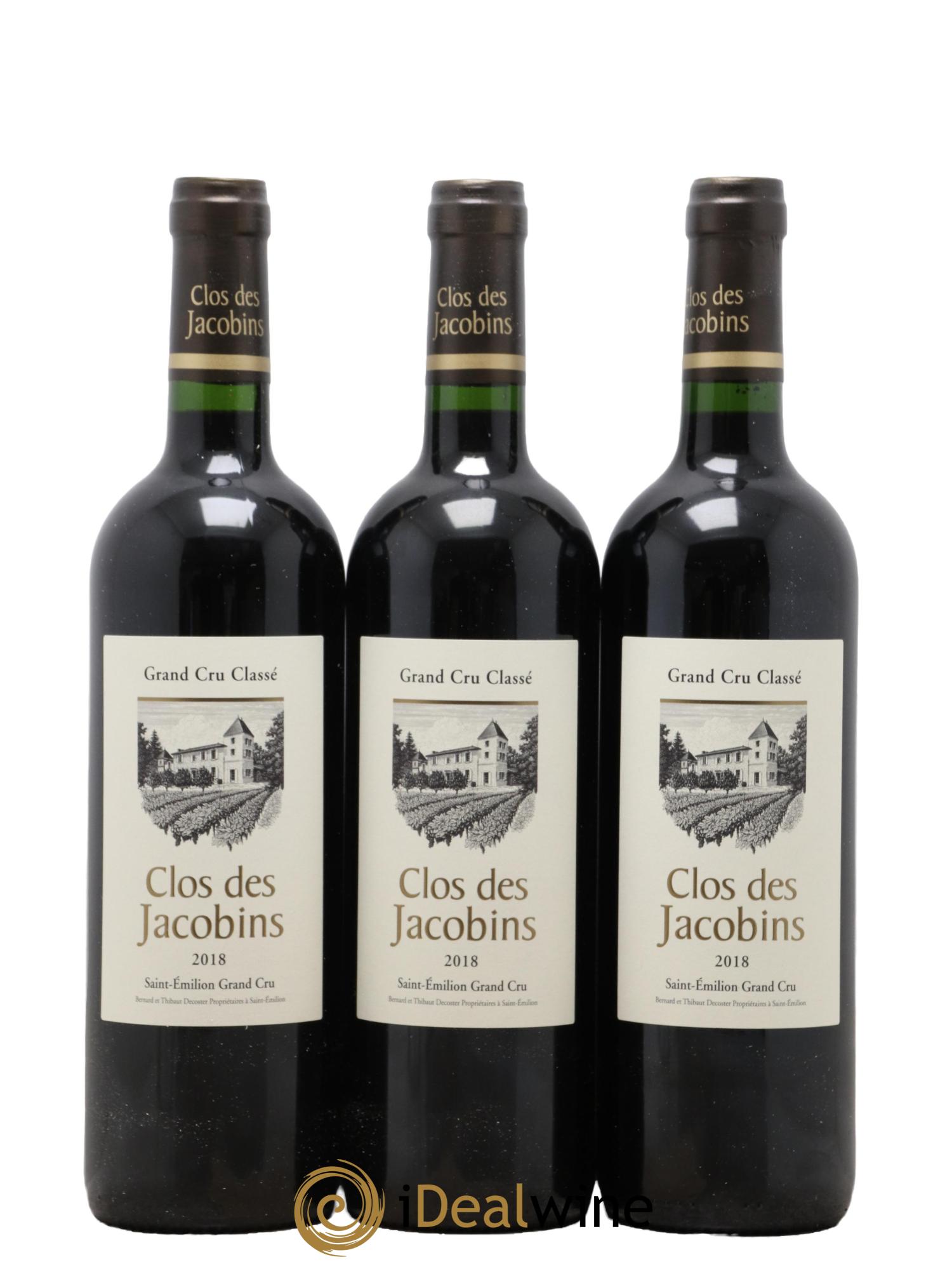 Château Clos des Jacobins Grand Cru Classé 2018 - Lotto di 6 bottiglie - 2
