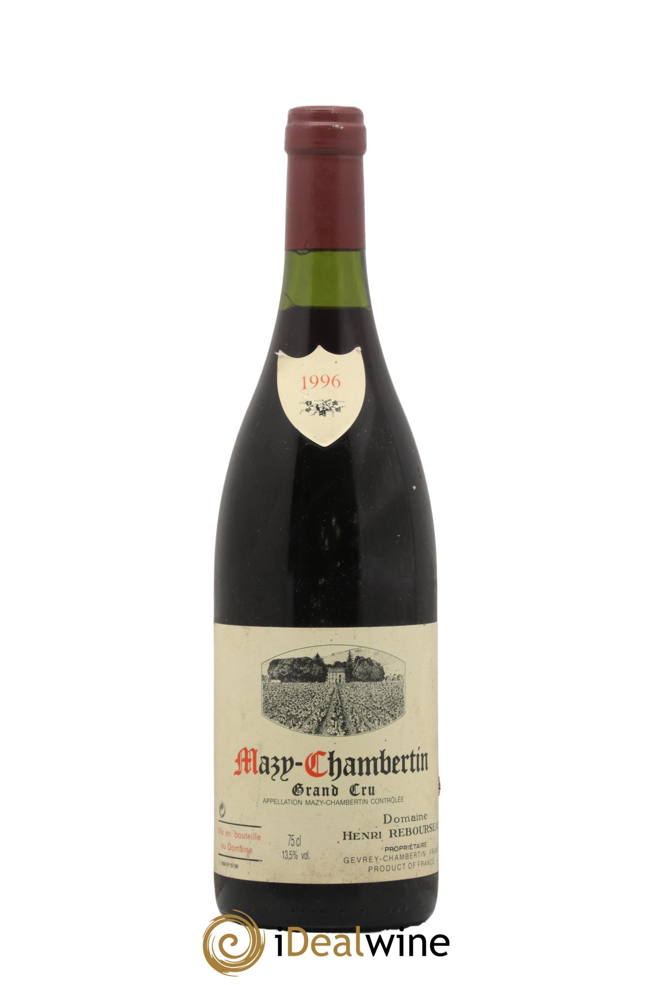 Mazis-Chambertin Grand Cru Henri Rebourseau 1996 - Lotto di 1 bottiglia - 0