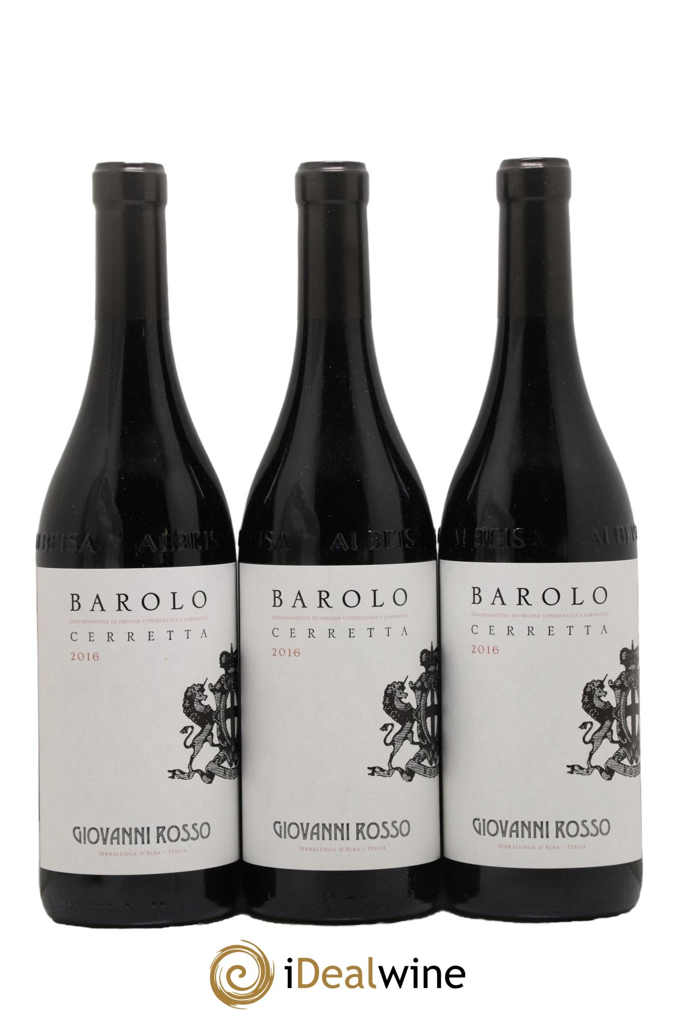 Barolo DOCG Cerretta Giovanni Rosso 2016 - Posten von 3 Flaschen - 0