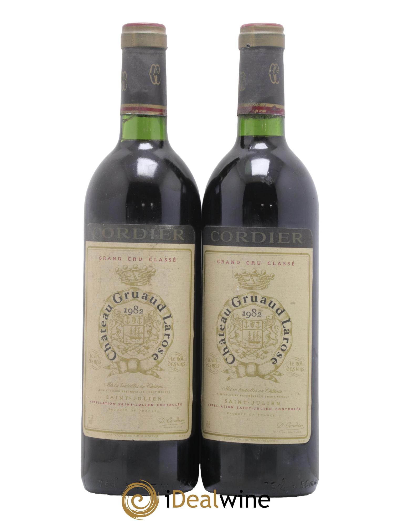 Château Gruaud Larose 2ème Grand Cru Classé 1982 - Lot de 2 bouteilles - 0