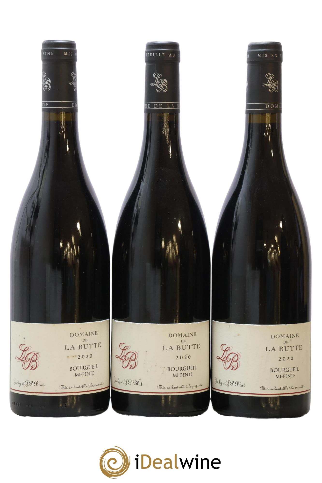 Bourgueil Mi-Pente Domaine de La Butte - Jacky Blot 2020 - Lot de 3 bouteilles - 0