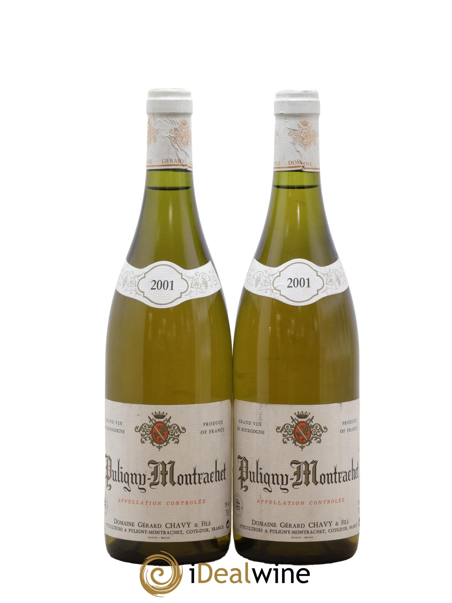 Puligny-Montrachet Gérard Chavy 2001 - Posten von 2 Flaschen - 0