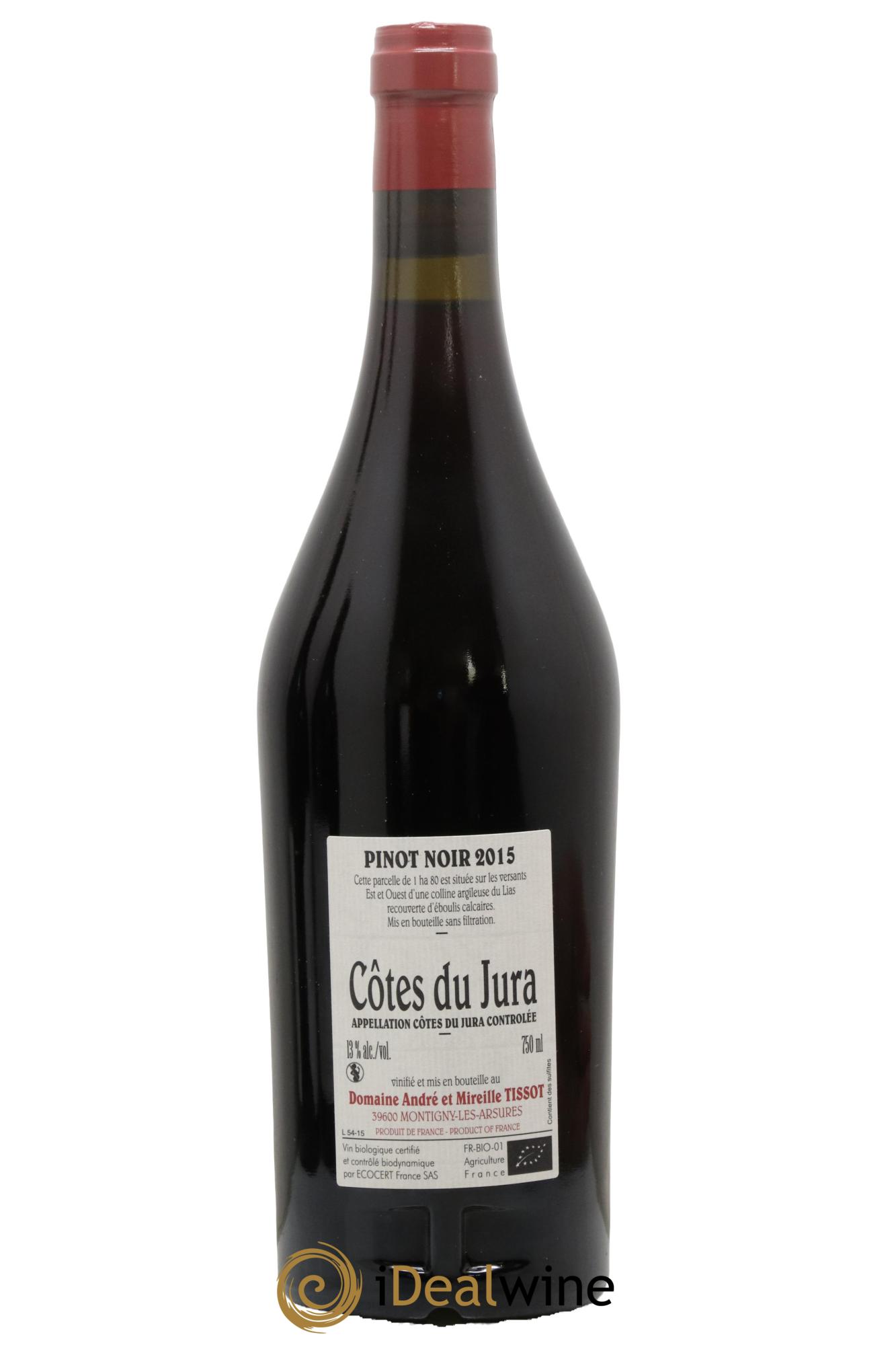 Côtes du Jura En Barberon Bénédicte et Stéphane Tissot 2015 - Lot de 1 bouteille - 1