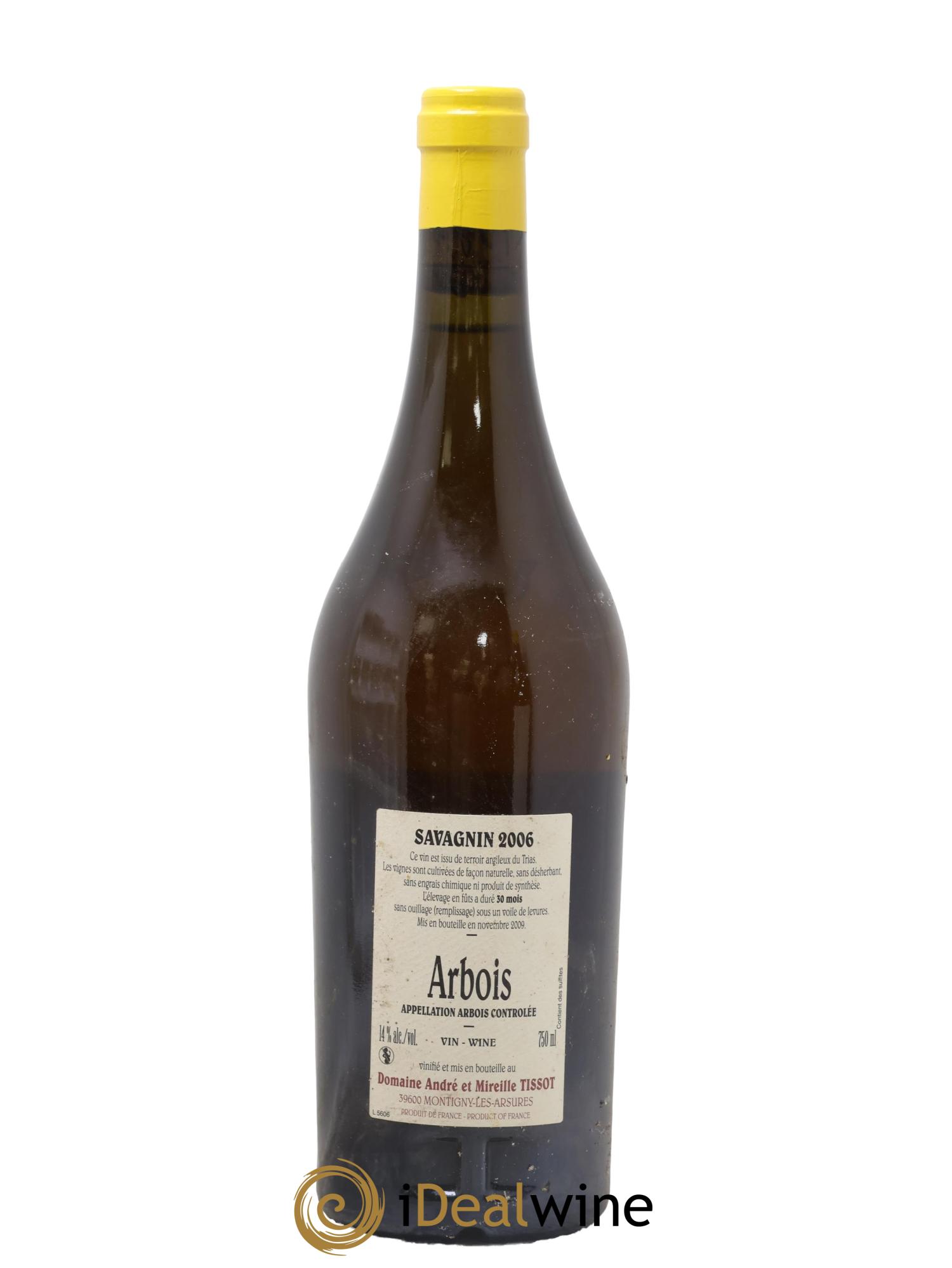 Arbois Savagnin Sous Voile Bénédicte et Stéphane Tissot 2006 - Lot de 1 bouteille - 1