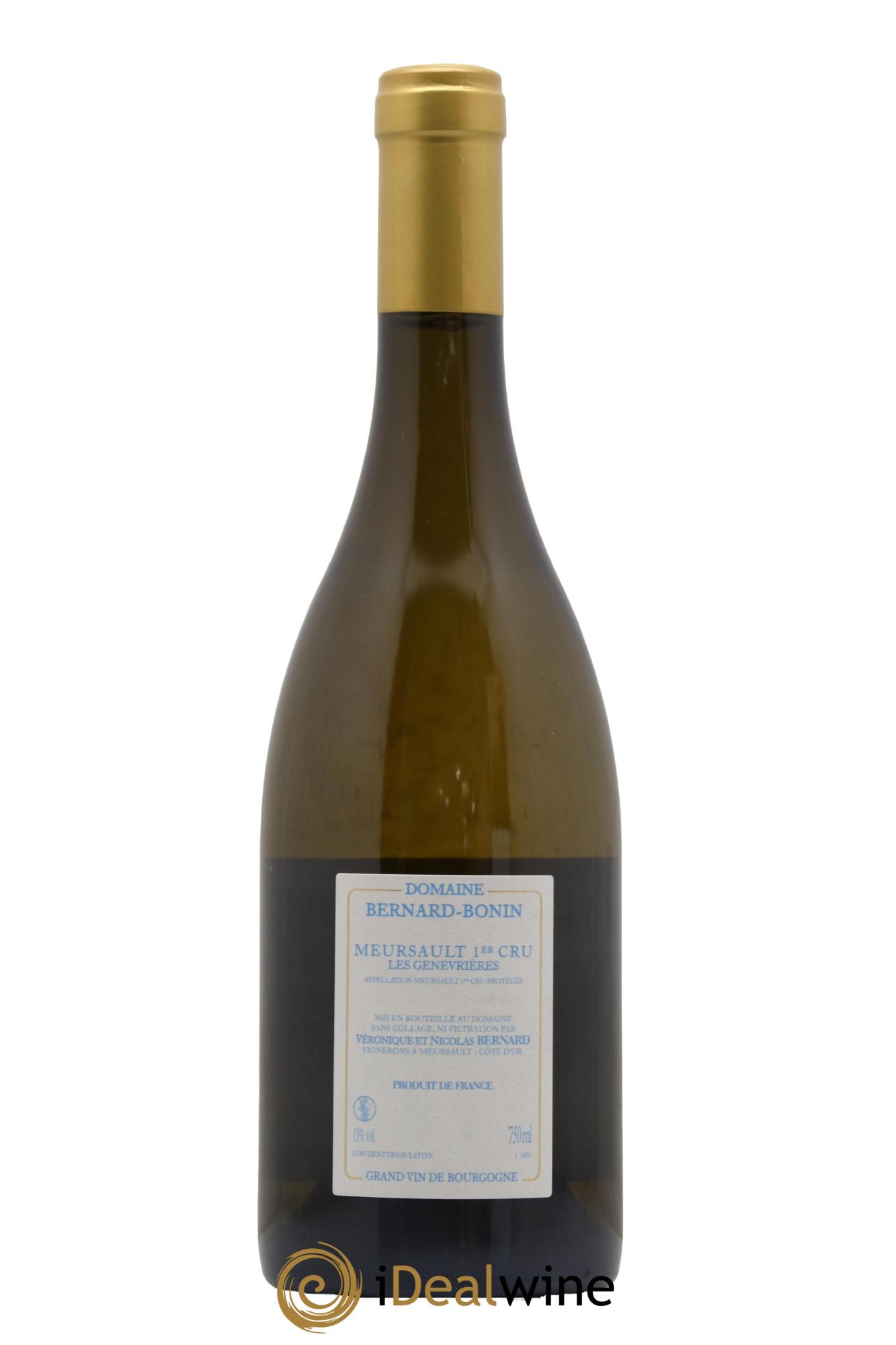 Meursault 1er Cru Les Genevrières Bernard Bonin 2018 - Lot de 1 bouteille - 1