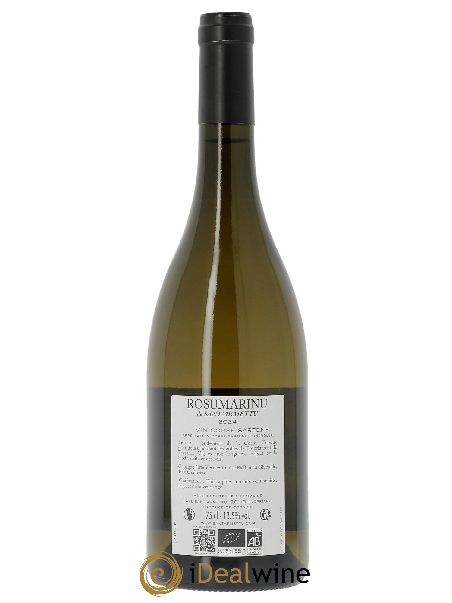 Sartène Rosumarinu Sant Armettu (Domaine) 2024 - Lot de 1 bouteille - 1