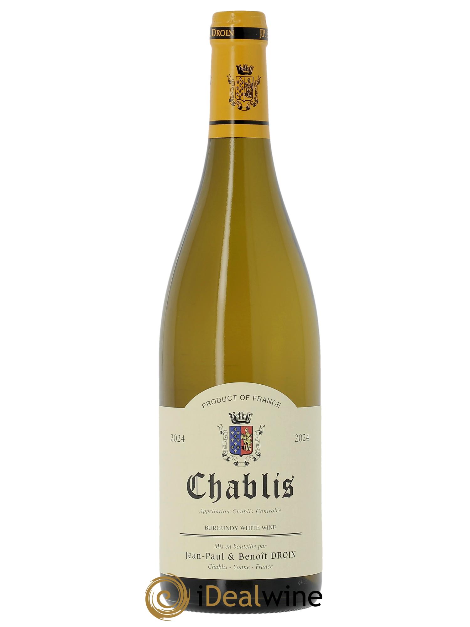 Chablis Jean-Paul & Benoît Droin (Domaine)  2024 - Lot de 1 bouteille - 0