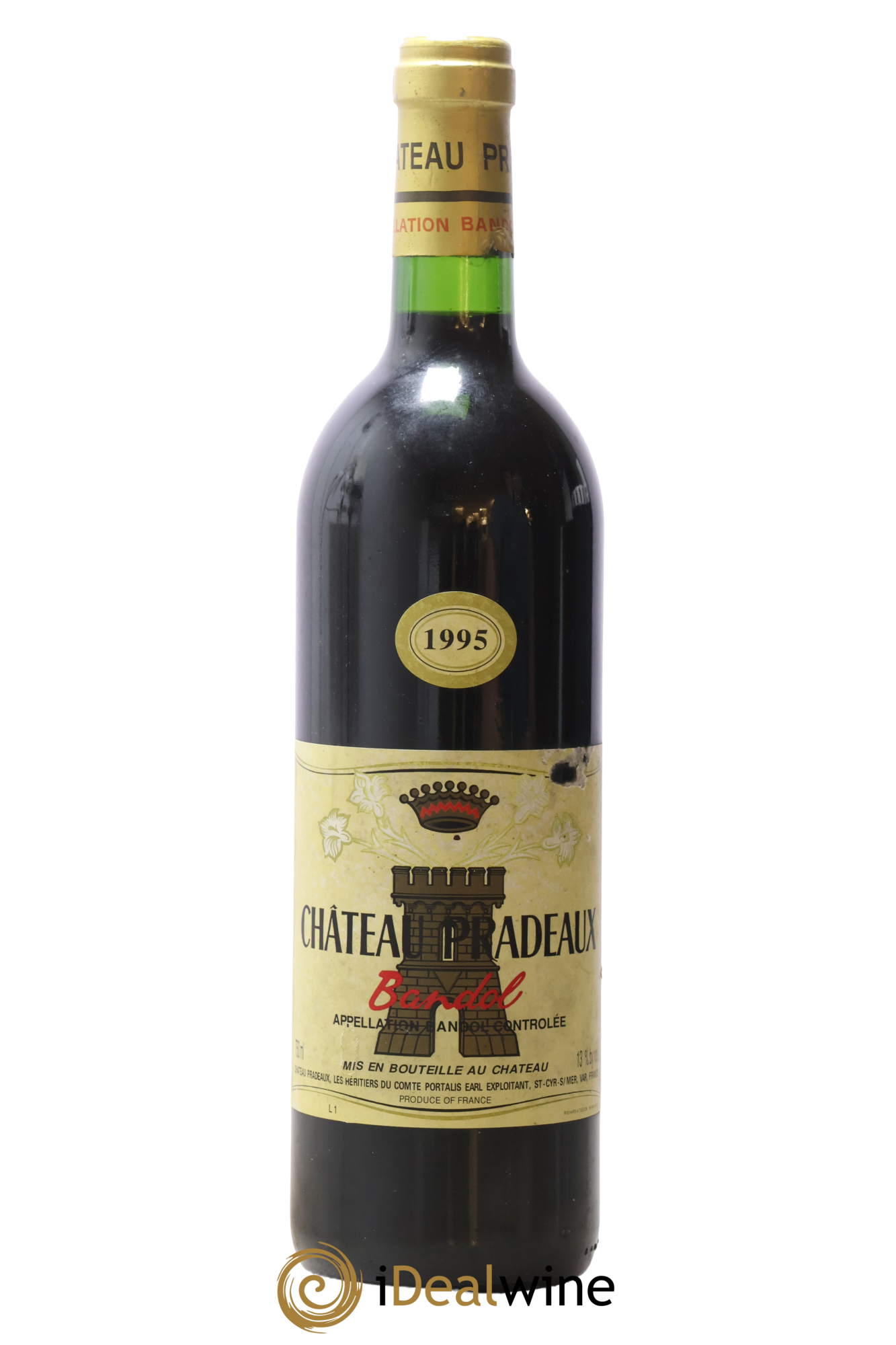 Bandol Château Pradeaux Famille Portalis 1995 - Lot de 1 bouteille - 0
