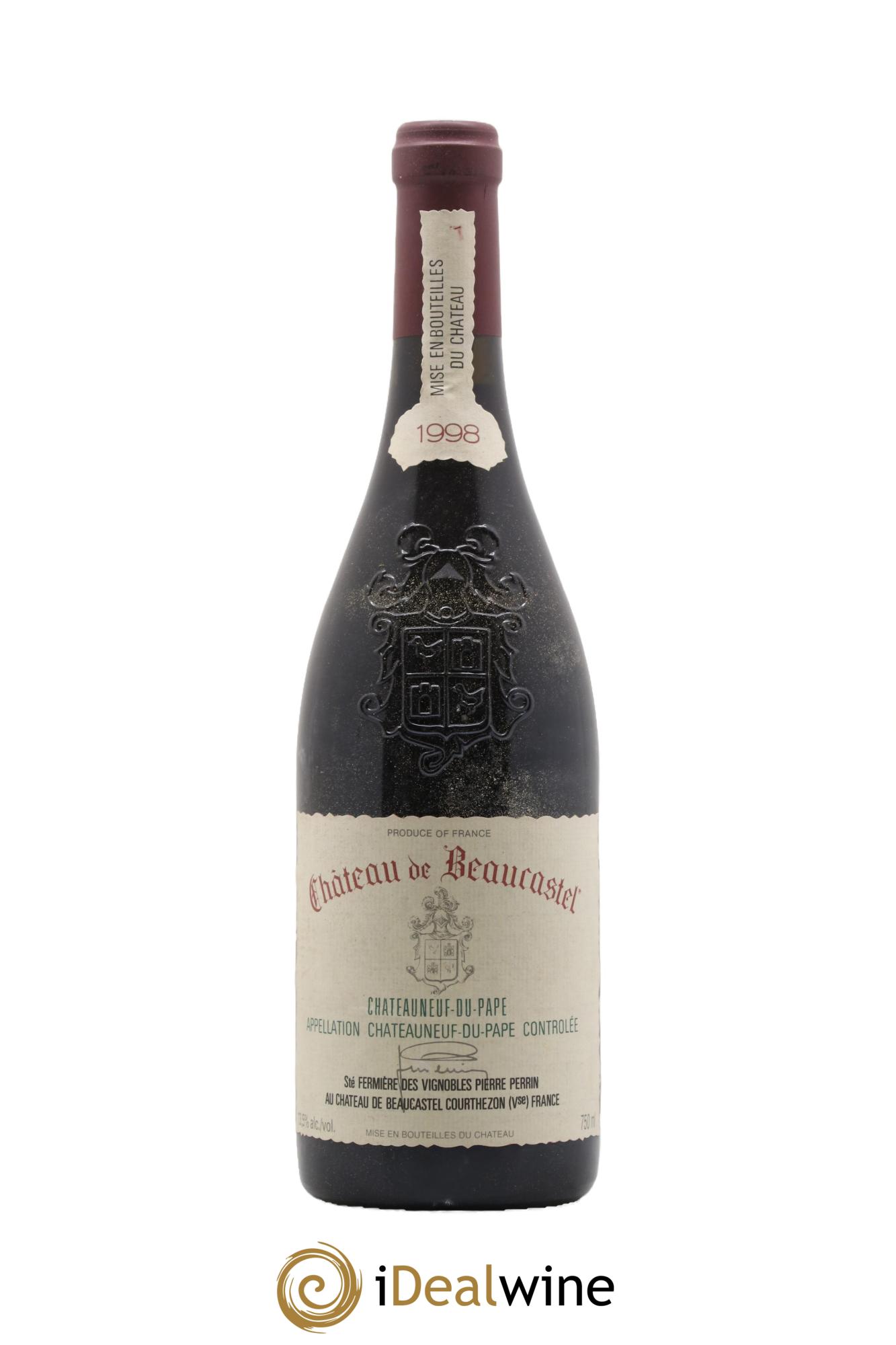 Châteauneuf-du-Pape Château de Beaucastel Famille Perrin 1998 - Lot de 1 bouteille - 0