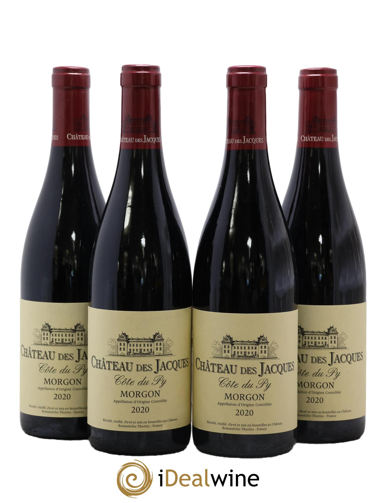 Morgon Côte du Py Château des Jacques 2020 - Lot de 4 bouteilles - 0