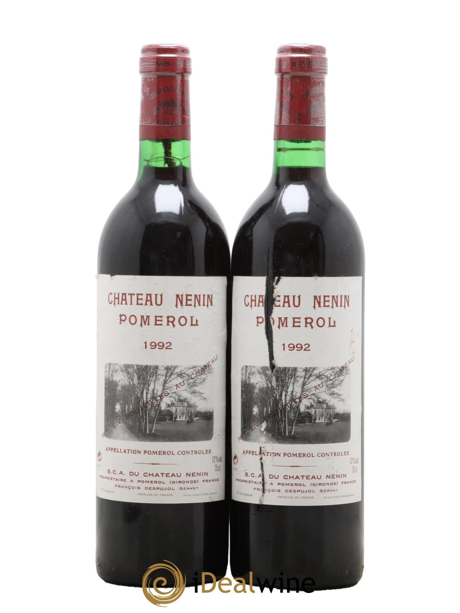 Château Nenin 1992 - Lot de 2 bouteilles - 0