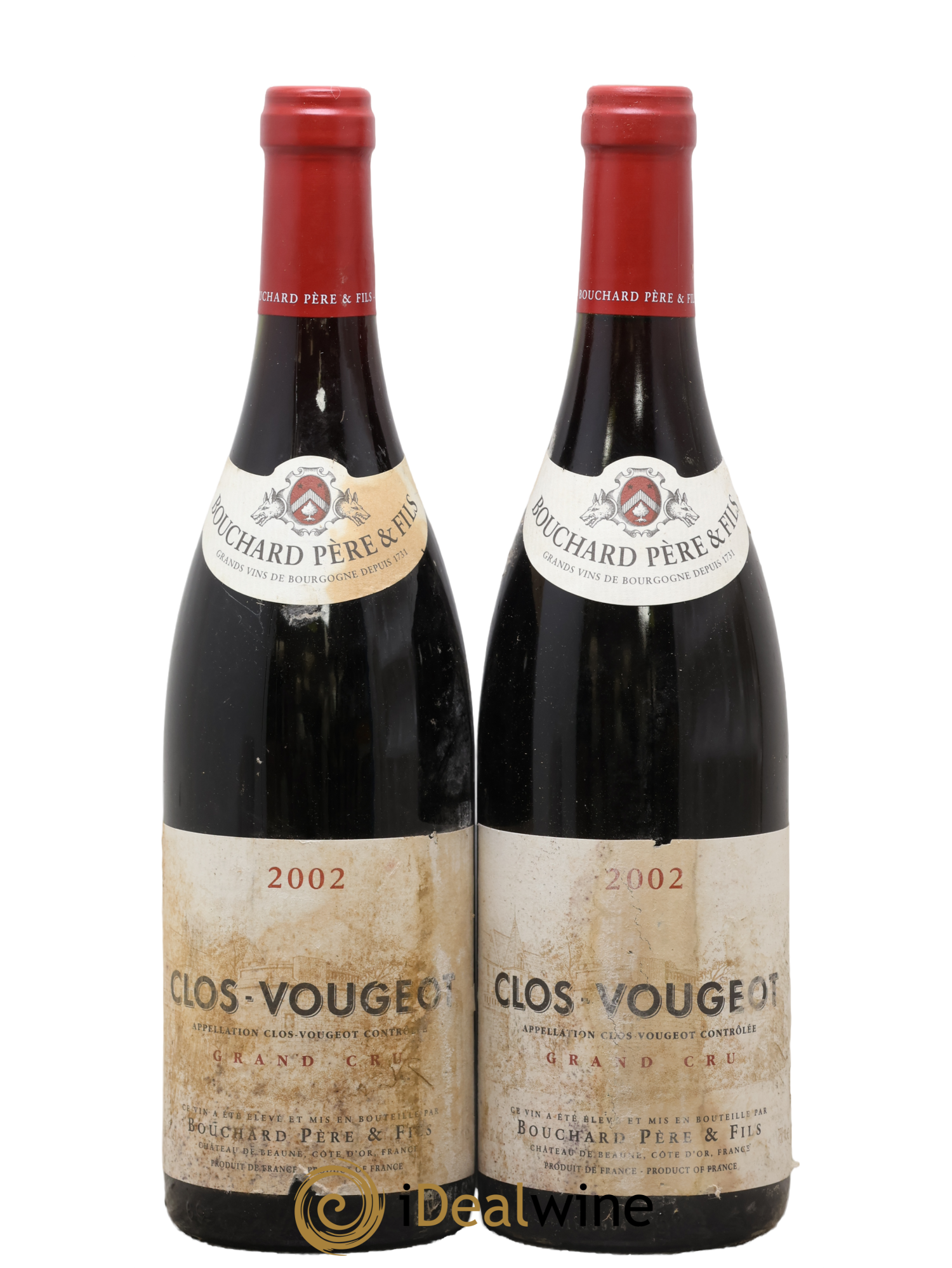 Clos de Vougeot Grand Cru Bouchard Père & Fils 2002 - Posten von 2 Flaschen - 0