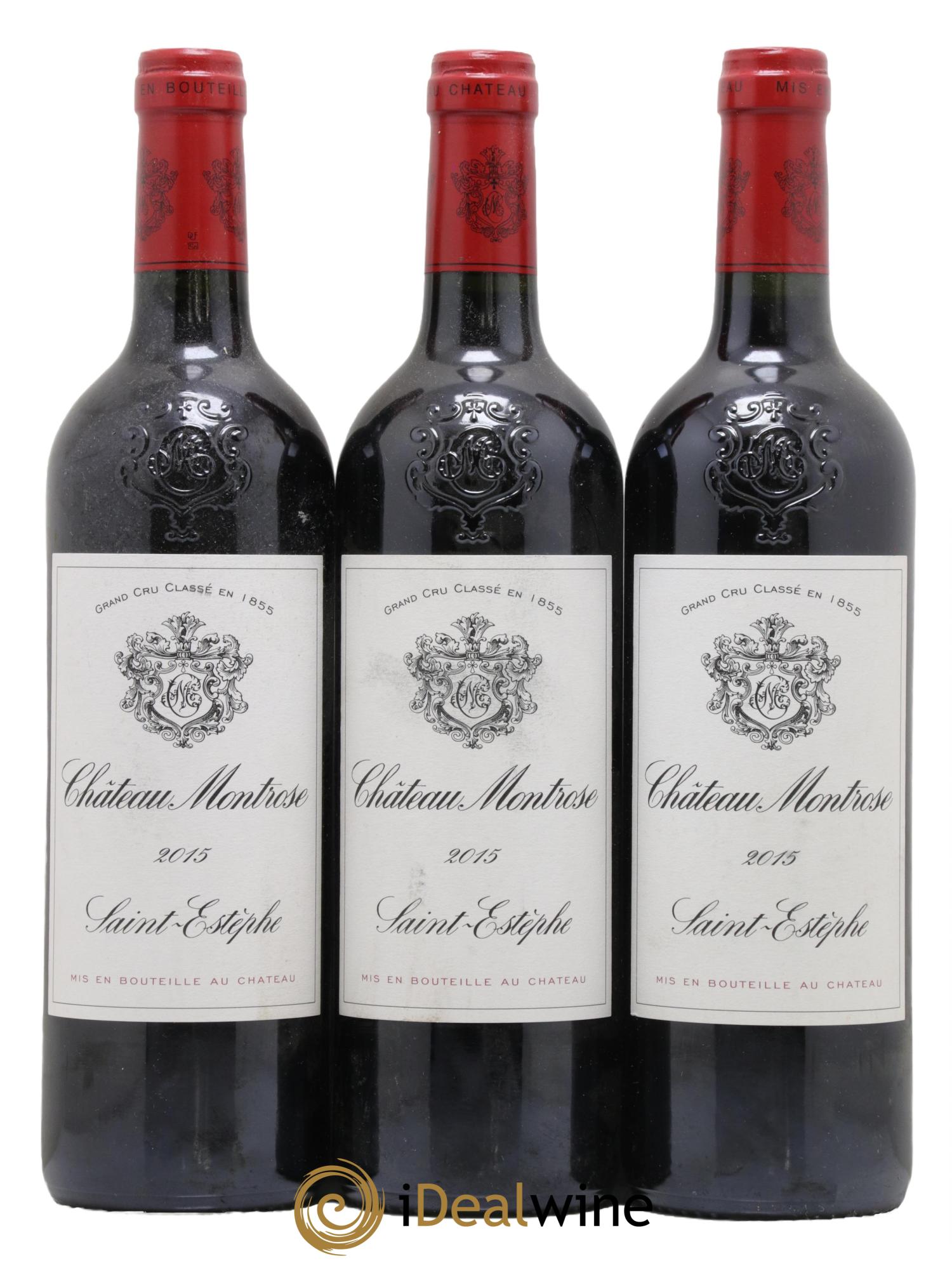 Château Montrose 2ème Grand Cru Classé 2015 - Lot de 3 bouteilles - 0