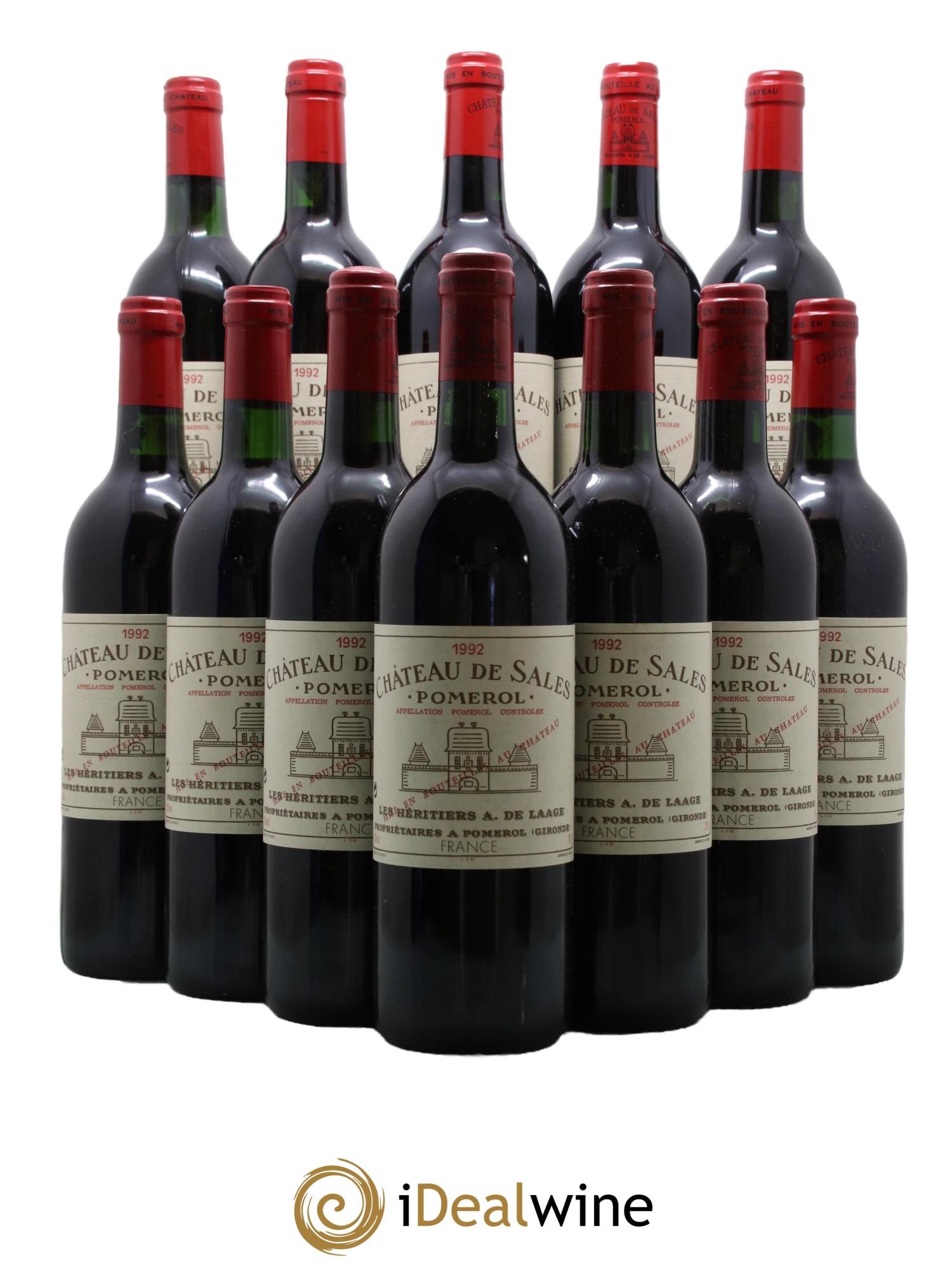 Château de Sales 1992 - Posten von 12 Flaschen - 0