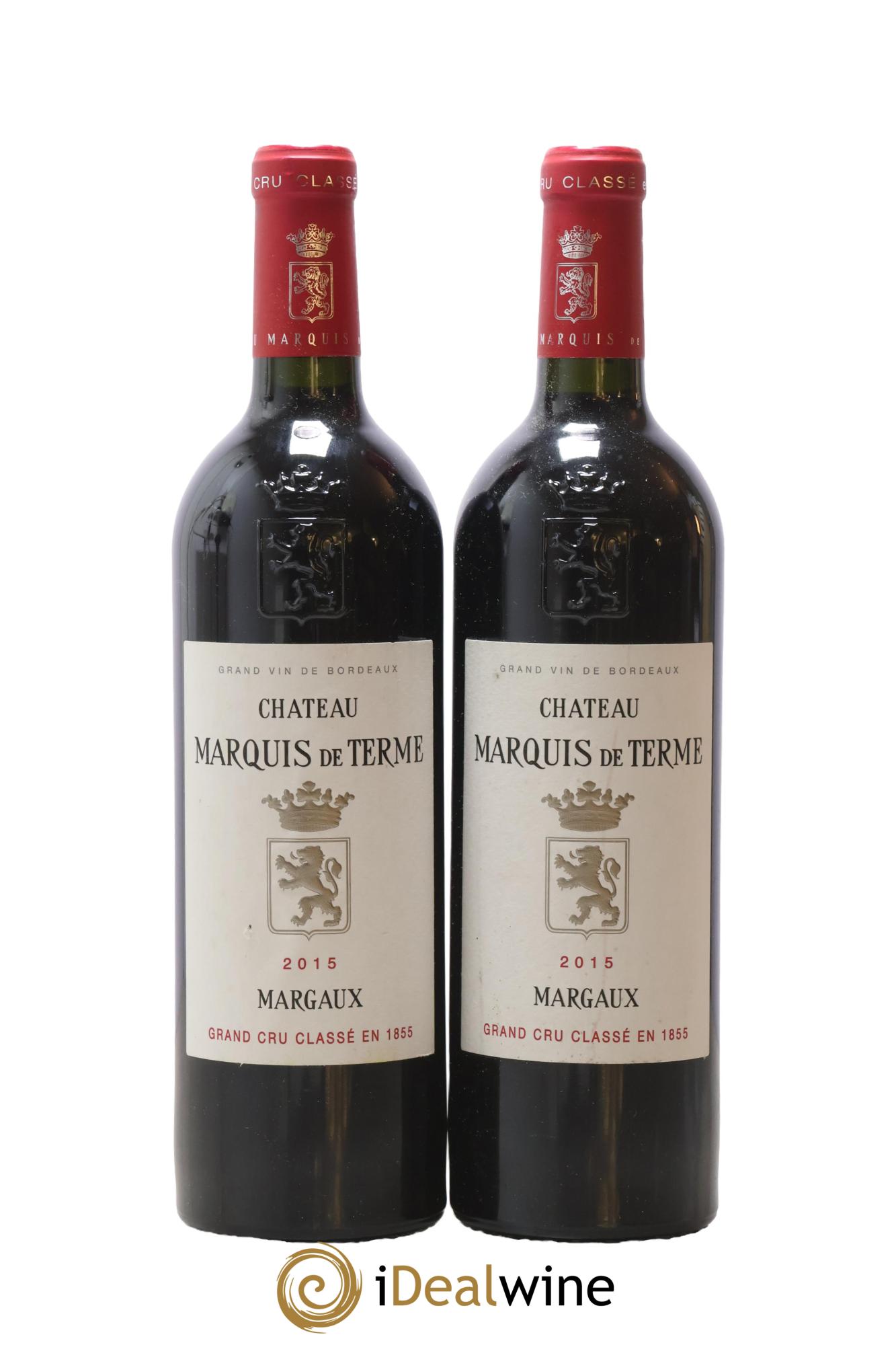 Château Marquis de Terme 4ème Grand Cru Classé 2015 - Lot de 2 bouteilles - 0