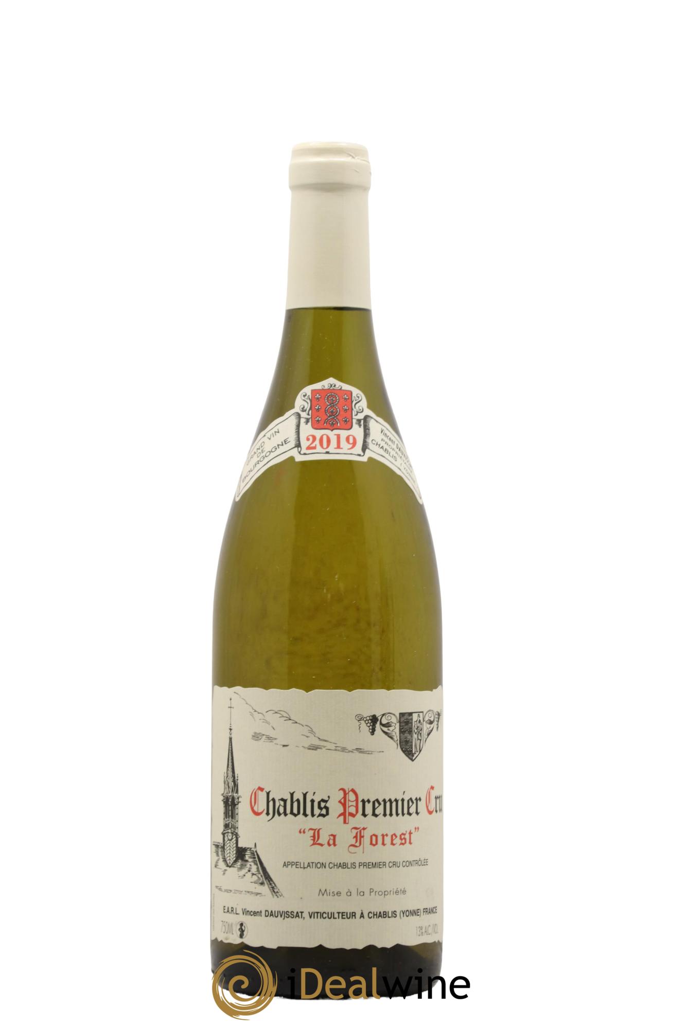 Chablis 1er Cru La Forest Vincent Dauvissat (Domaine) 2019 - Lot de 1 bouteille - 0