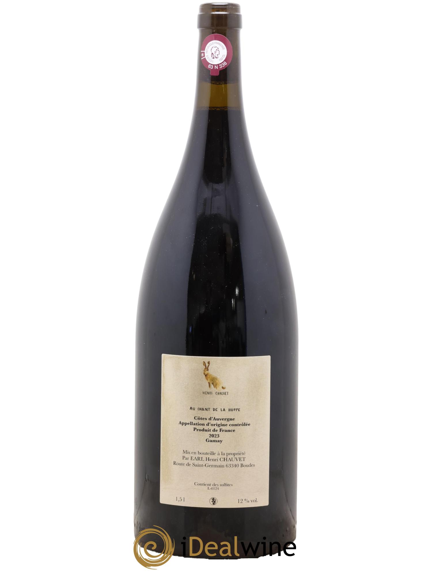 Côtes d'Auvergne Au Chant de la Huppe Henri Chauvet 2023 - Lot of 1 magnum - 1