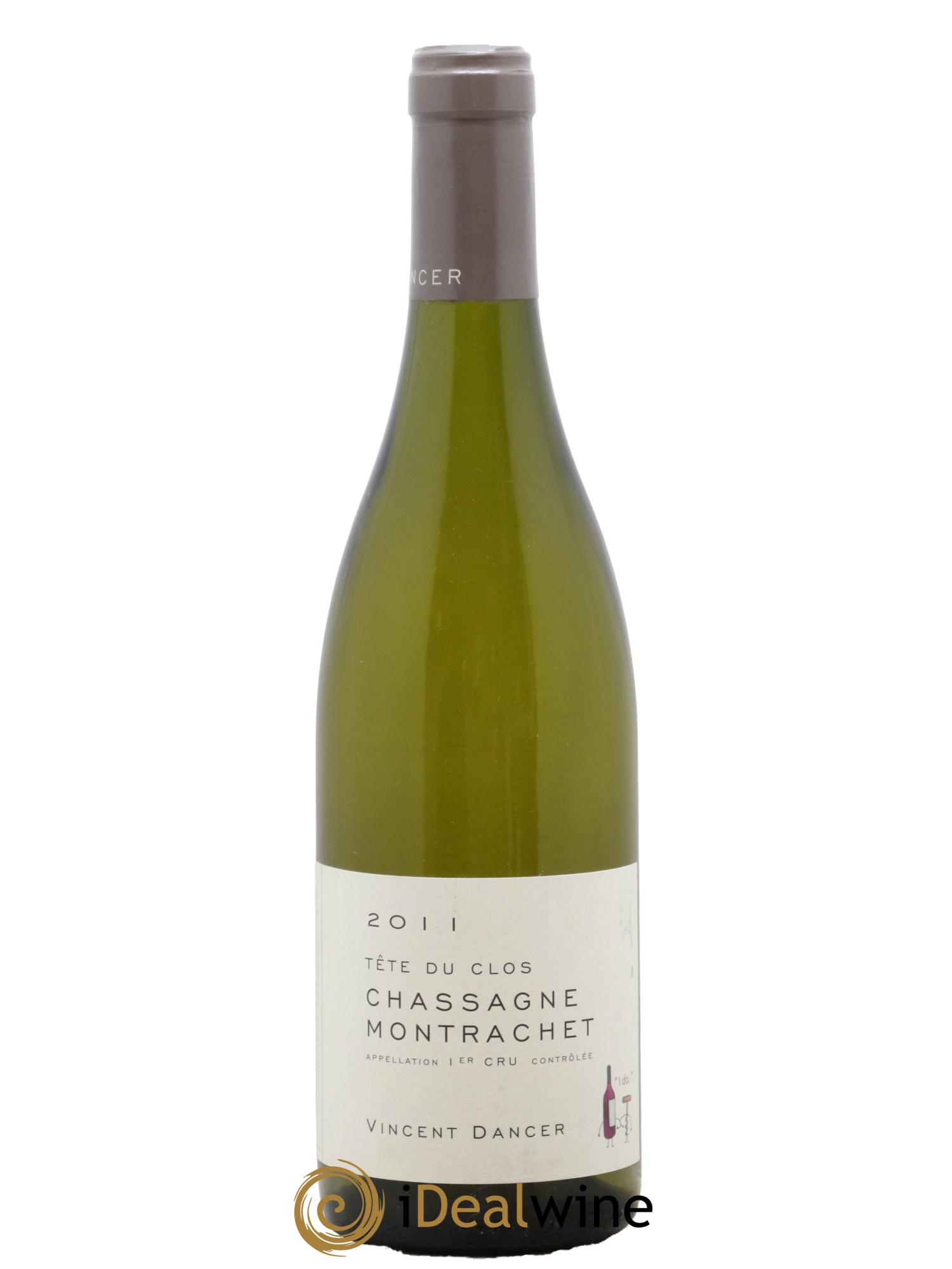 Chassagne-Montrachet 1er Cru (Morgeot) Tête du Clos Vincent Dancer 2011 - Lot de 1 bouteille - 0