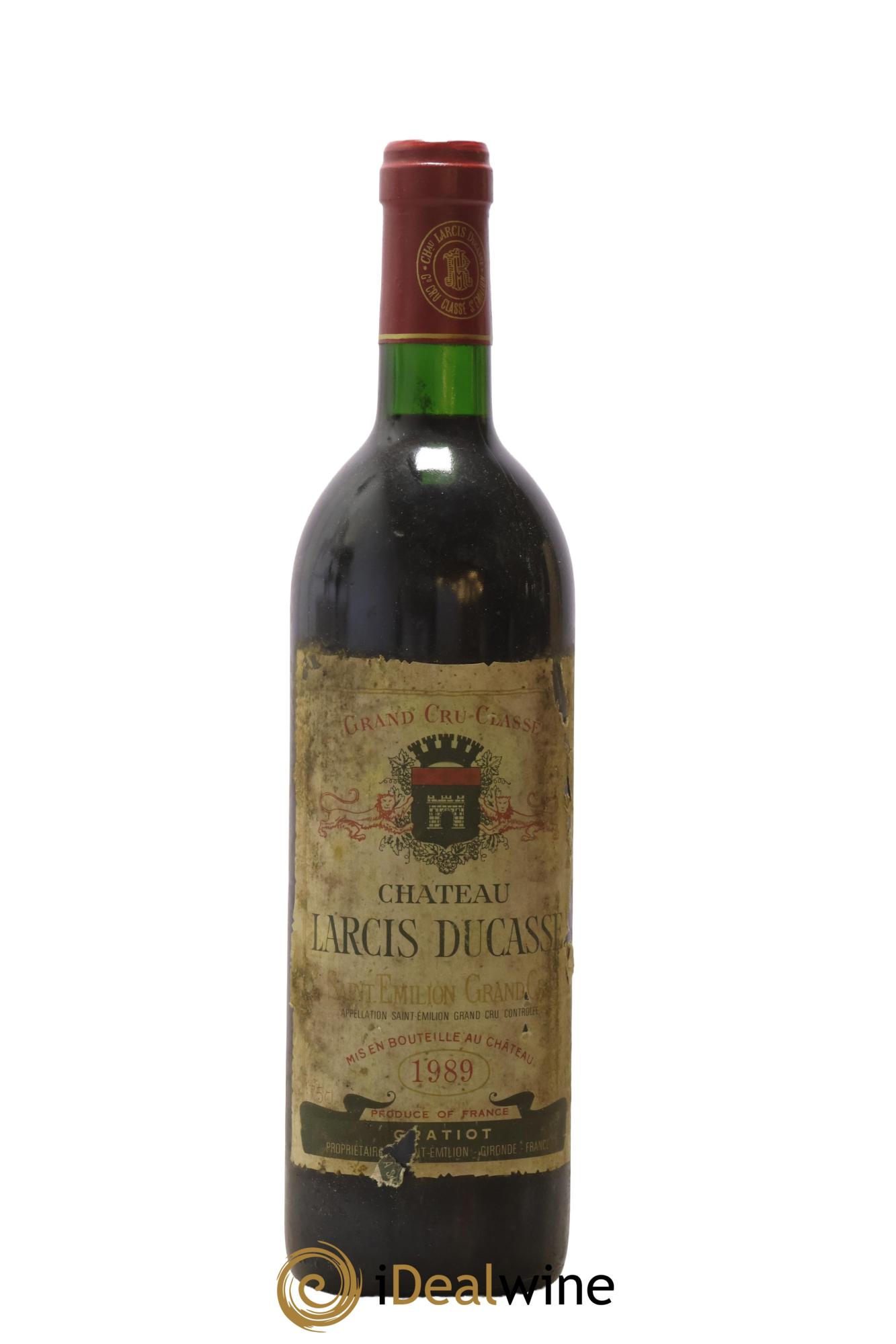 Château Larcis Ducasse 1er Grand Cru Classé B 1989 - Lot of 1 bottle - 0