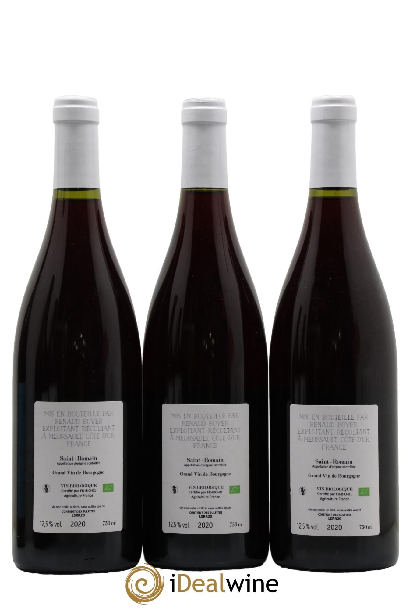 Saint-Romain Renaud Boyer 2020 - Lot of 3 bottles - 1