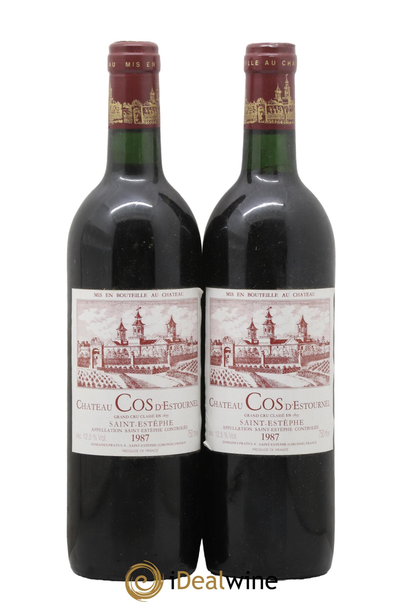 Cos d'Estournel 2ème Grand Cru Classé 1987 - Lotto di 2 bottiglie - 0