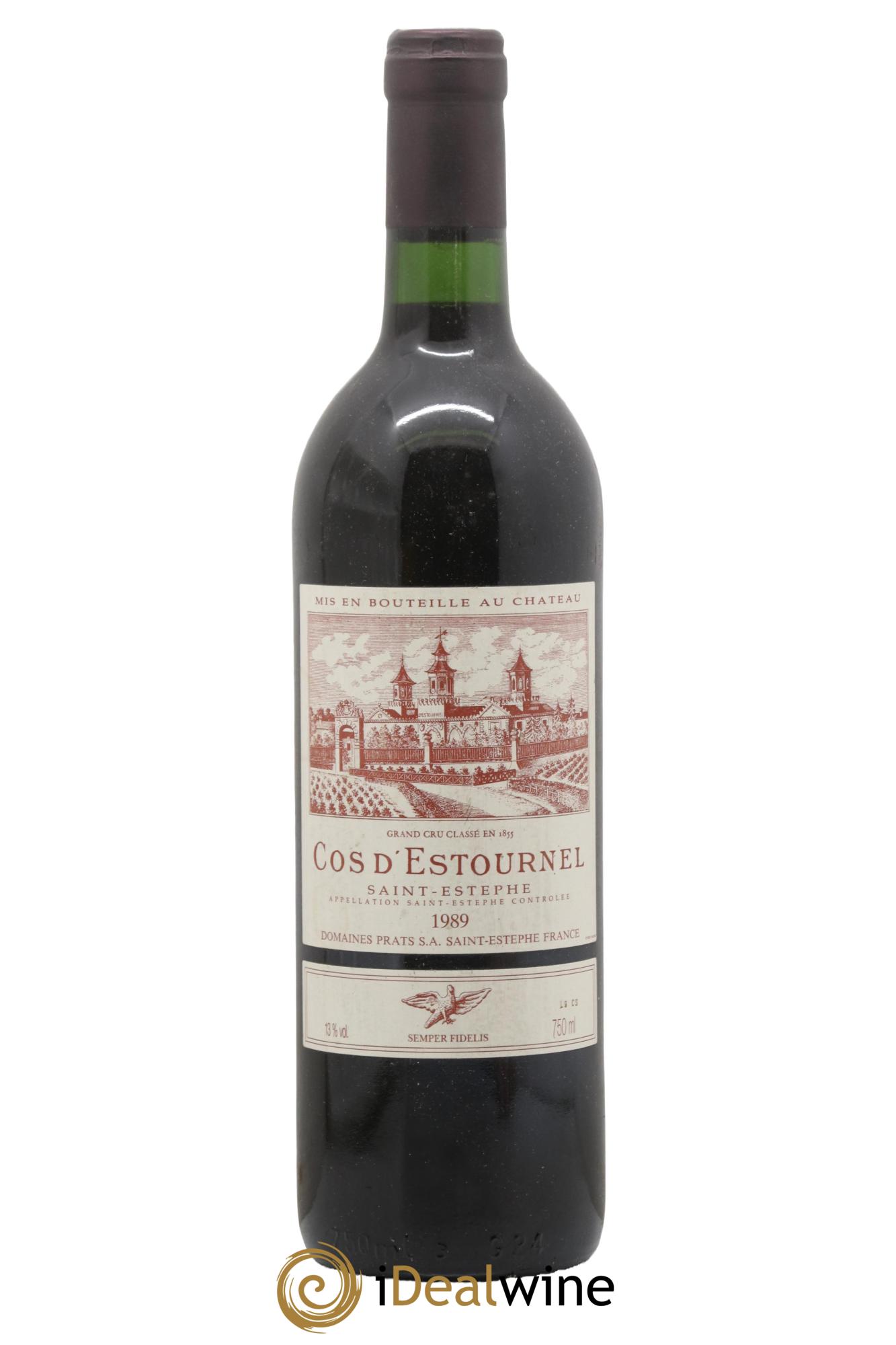 Cos d'Estournel 2ème Grand Cru Classé 1989 - Lot de 1 bouteille - 0