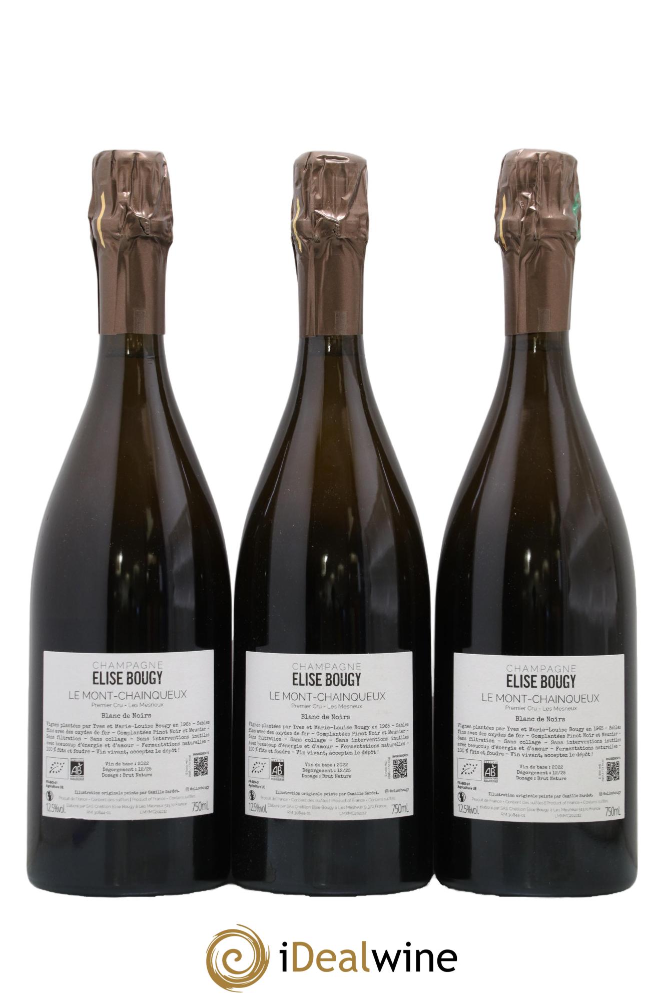 Les Mesneux Le Mont Chainqueux Elise Bougy - Posten von 3 Flaschen - 1