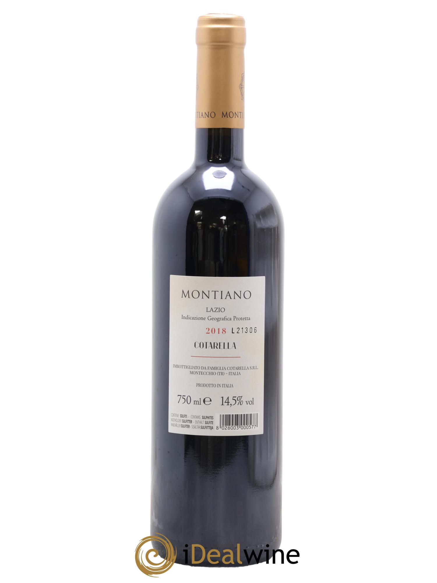 Italie Lazio Rosso IGT Montiano Cotarella 2018 - Lot of 1 bottle - 1