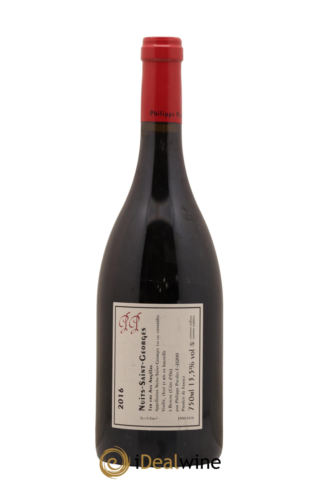 Nuits-Saint-Georges 1er Cru Aux Argillas Philippe Pacalet 2016 - Lot de 1 bouteille - 1