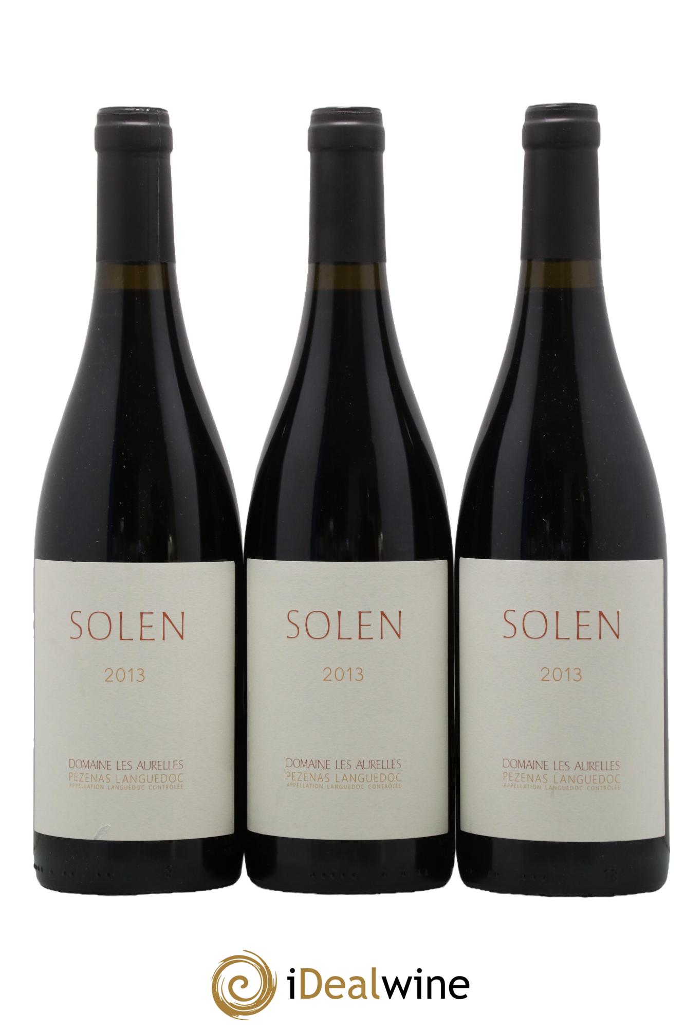 Languedoc Pézenas Solen Domaine les Aurelles 2013 - Lot de 3 bouteilles - 0