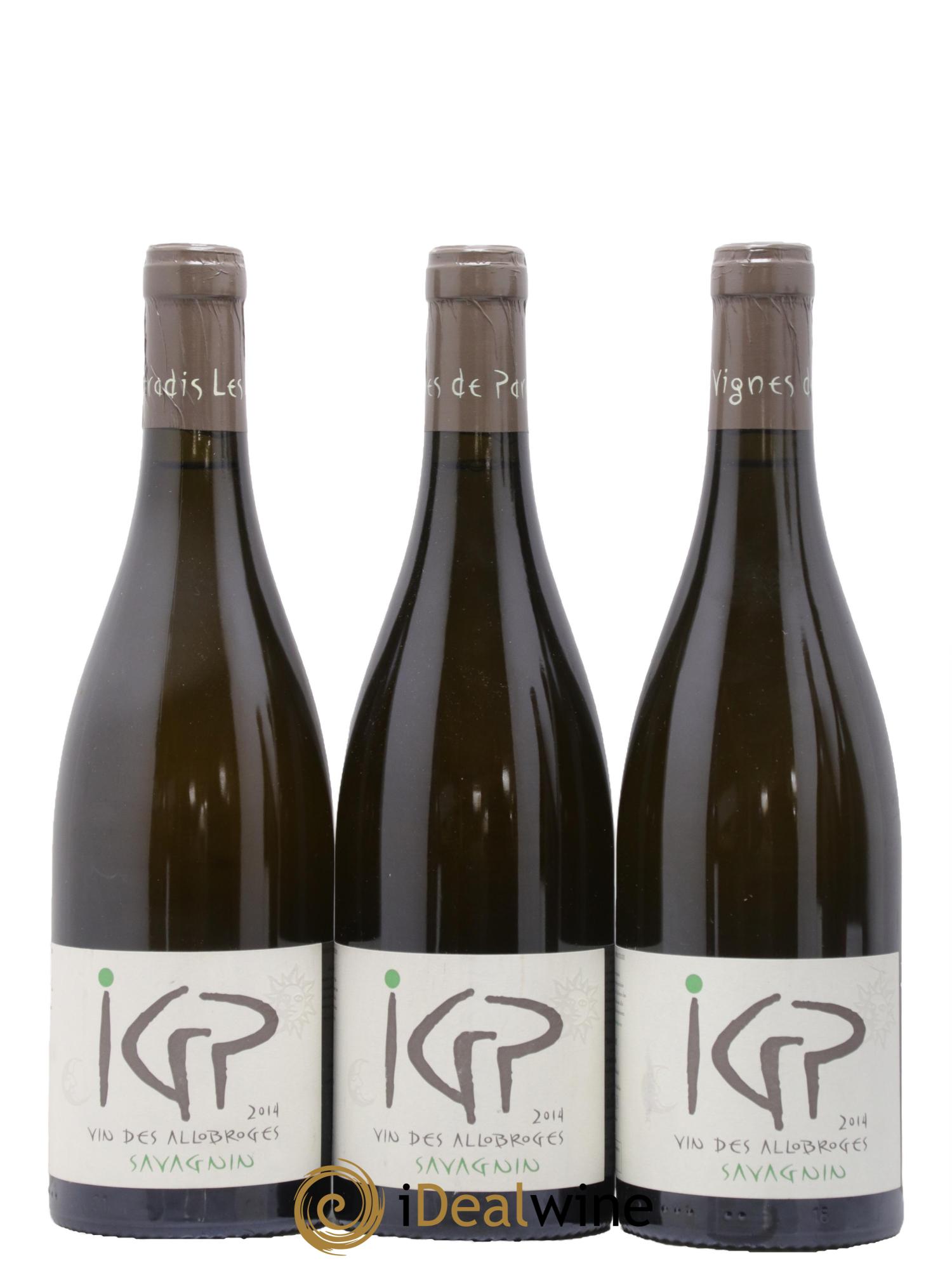 Vin des Allobroges Savagnin Les Vignes de Paradis 2014 - Lot de 3 bouteilles - 0