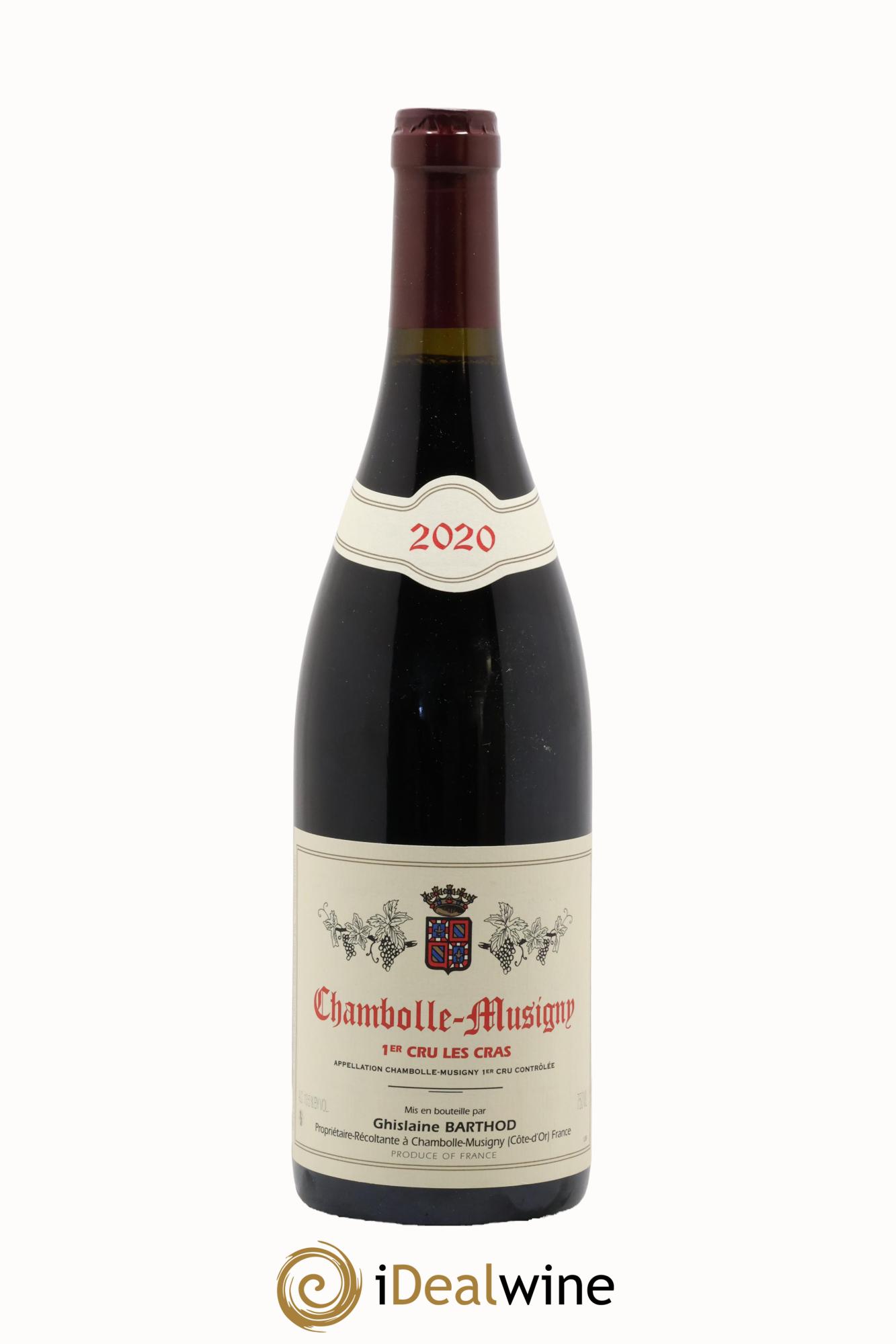 Chambolle-Musigny 1er Cru Les Cras Ghislaine Barthod 2020 - Lot de 1 bouteille - 0