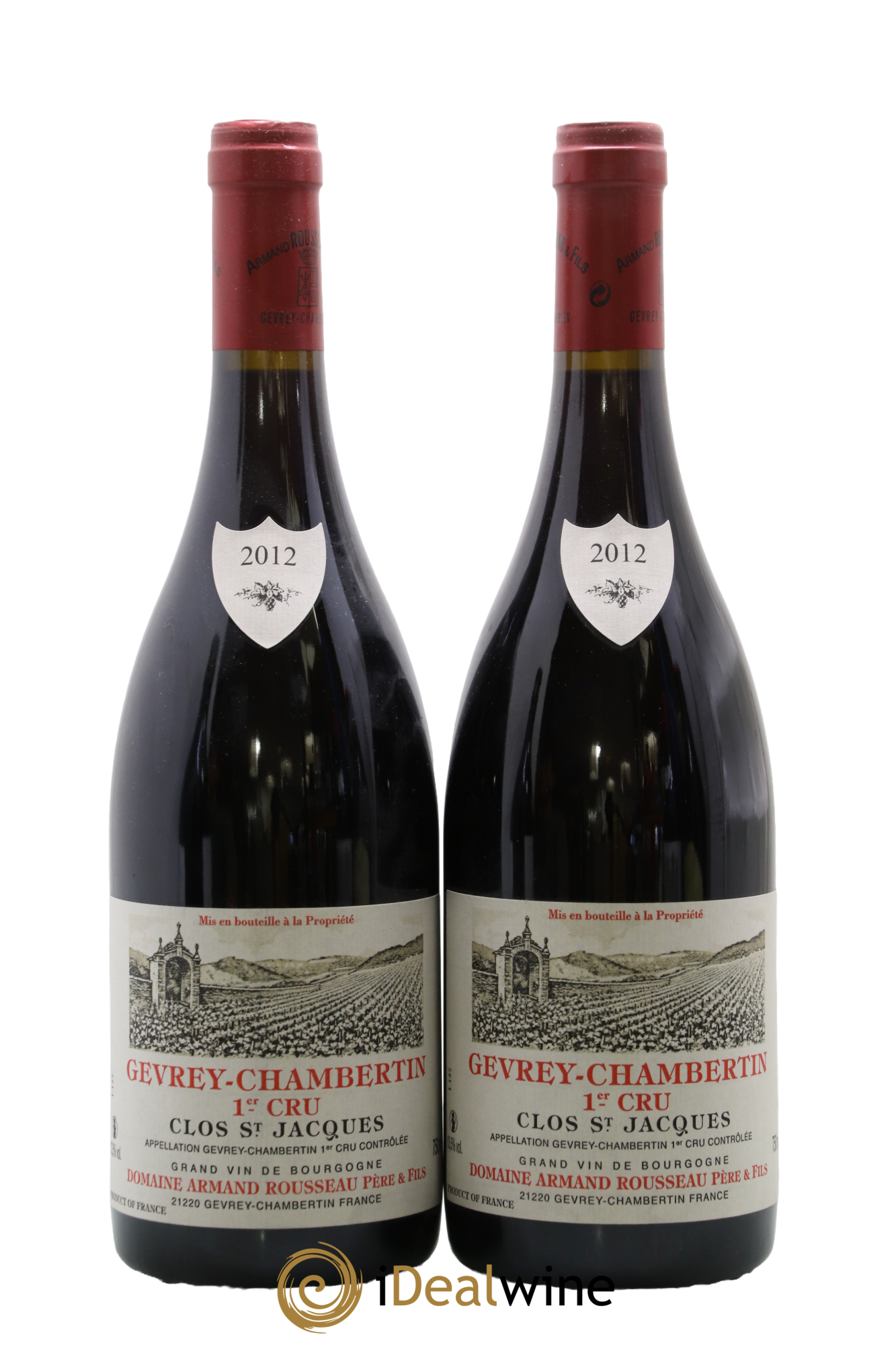 Gevrey-Chambertin 1er Cru Clos Saint-Jacques Armand Rousseau (Domaine) 2012 - Lot of 2 bottles - 0