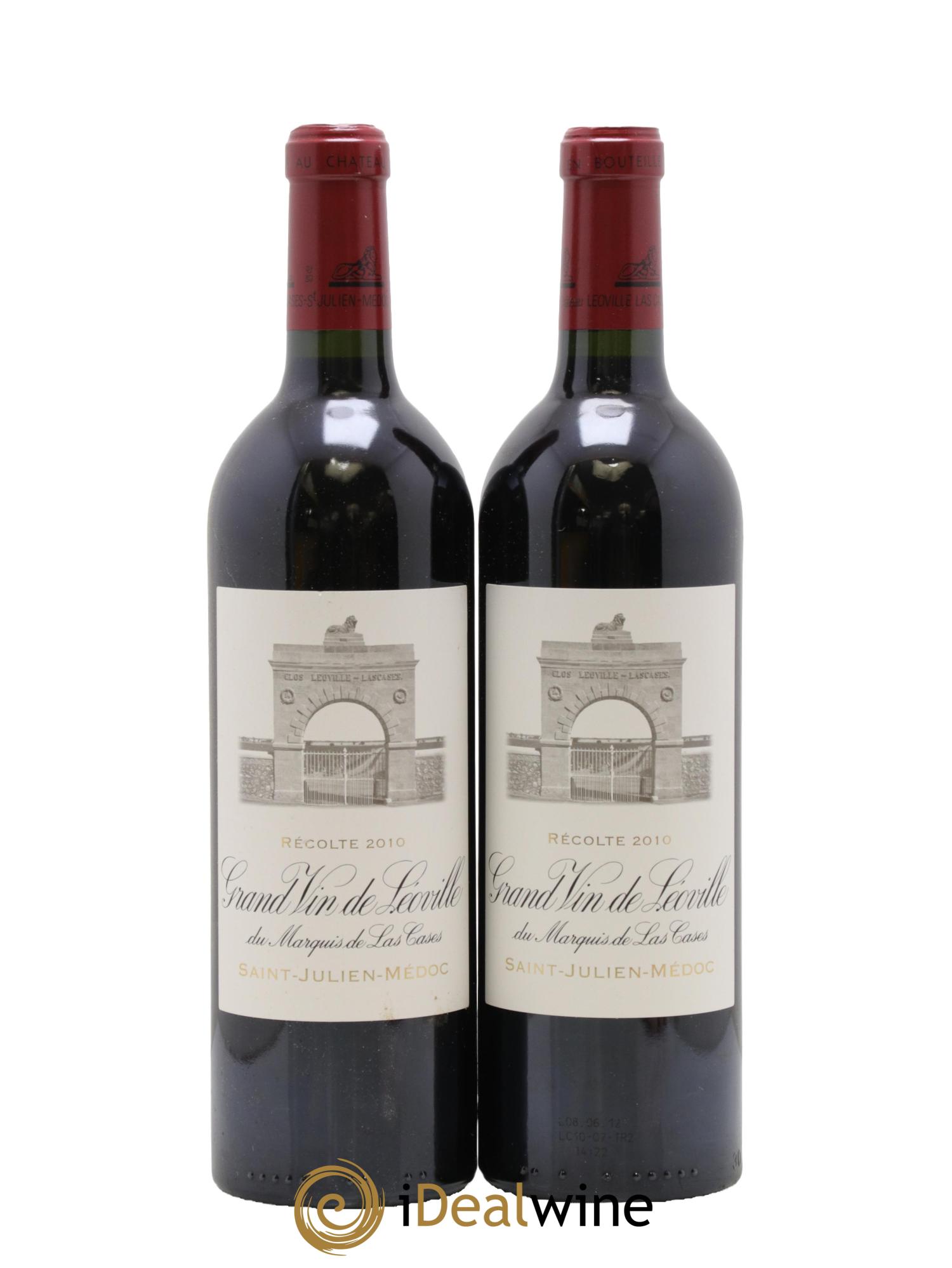 Château Léoville Las Cases 2ème Grand Cru Classé 2010 - Lot de 2 bouteilles - 0