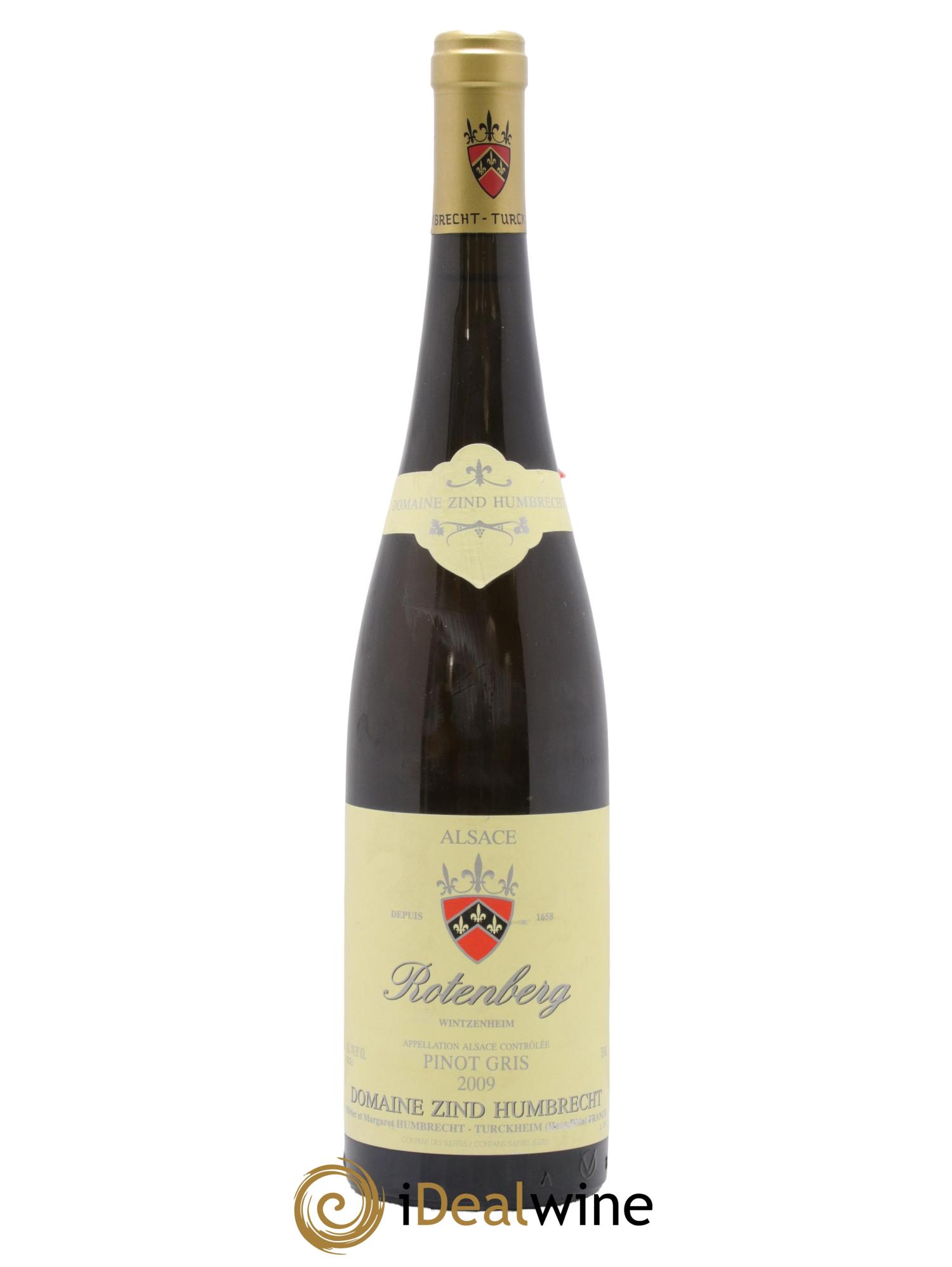 Alsace Pinot Gris Rotenberg Zind-Humbrecht (Domaine) 2009 - Lot de 1 bouteille - 0