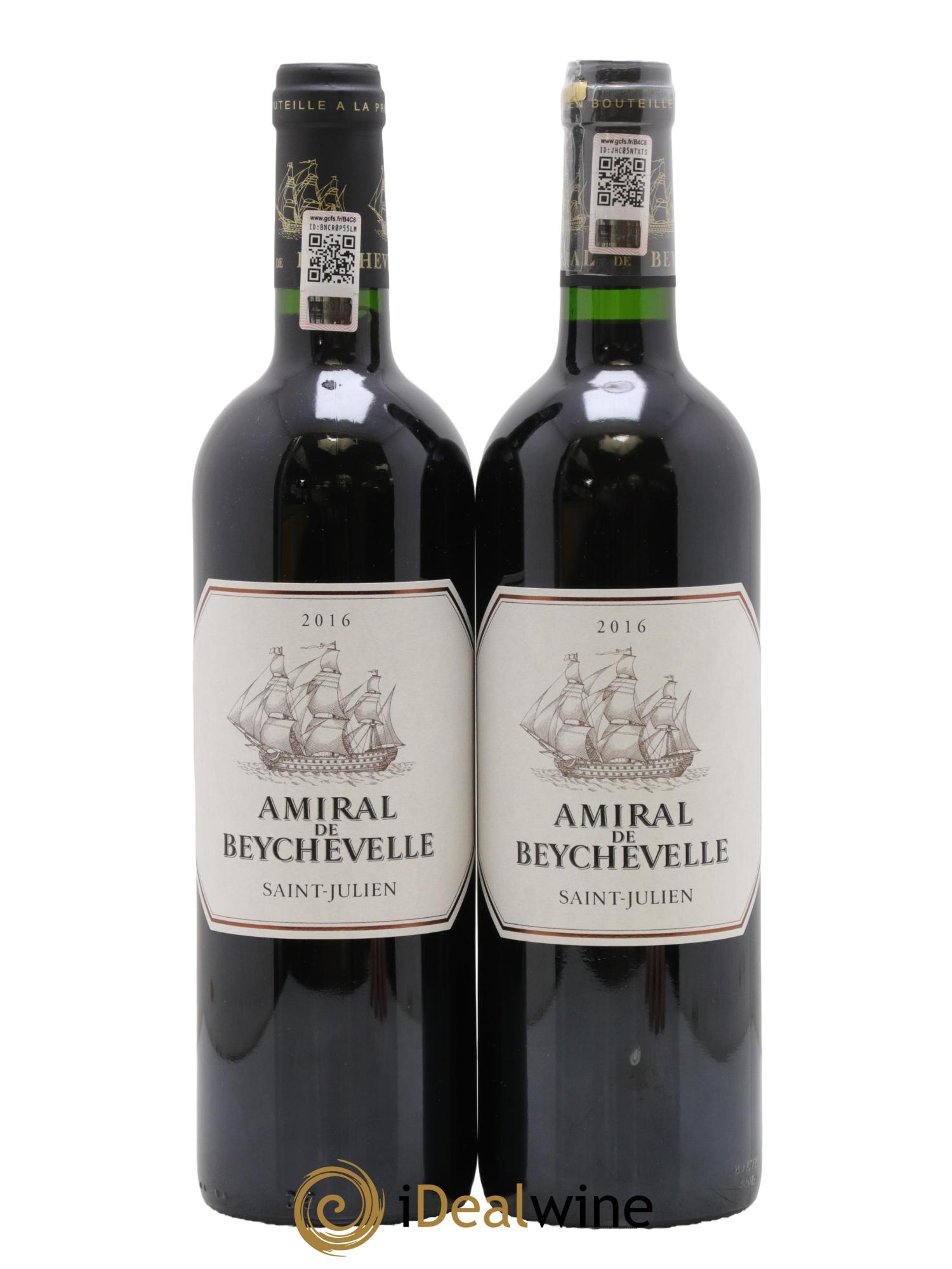 Amiral de Beychevelle Second Vin 2016 - Lot of 2 bottles - 0