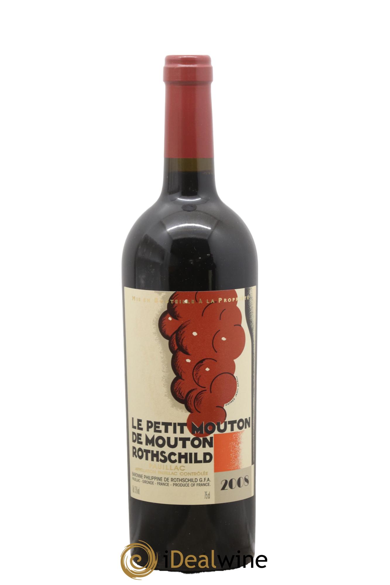 Petit Mouton Second Vin 2008 - Lot of 1 bottle - 0