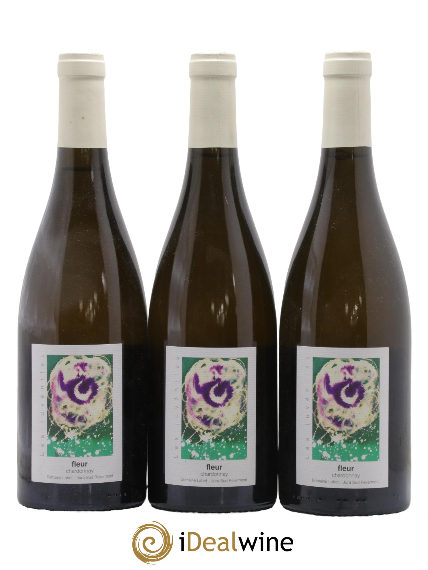 Côtes du Jura Chardonnay Fleur Romain - Julien - Charline Labet 2020 - Lot de 3 bouteilles - 0