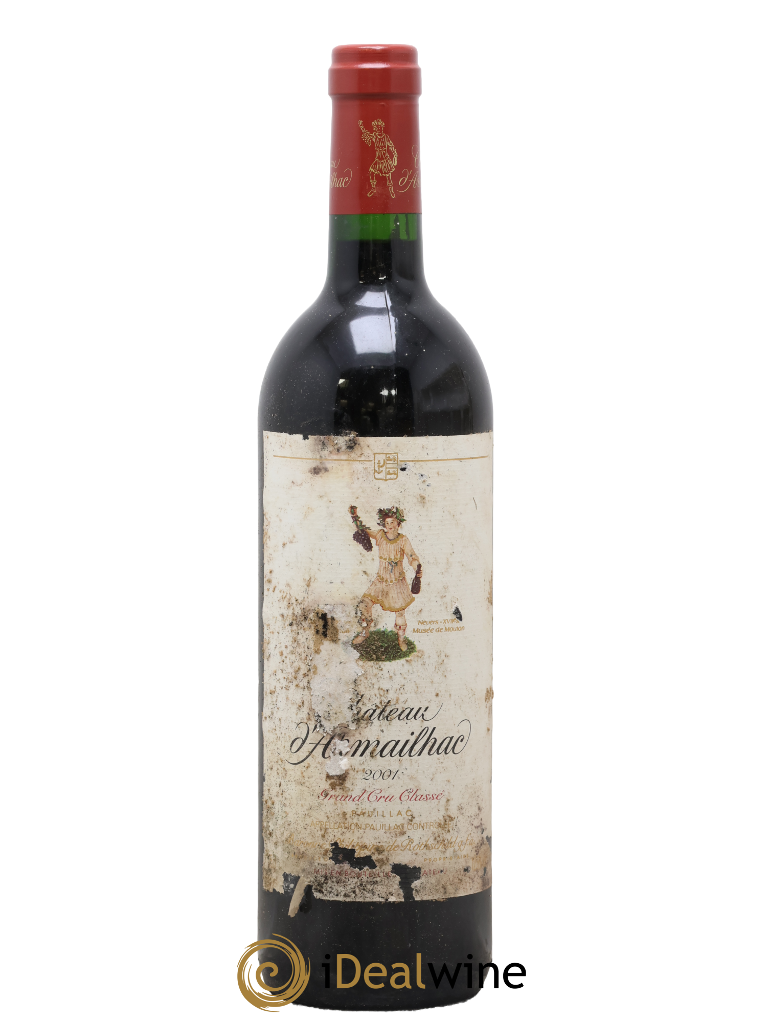 Château d' Armailhac - Mouton Baron(ne) Philippe 5ème Grand Cru Classé 2001 - Lot of 1 bottle - 0