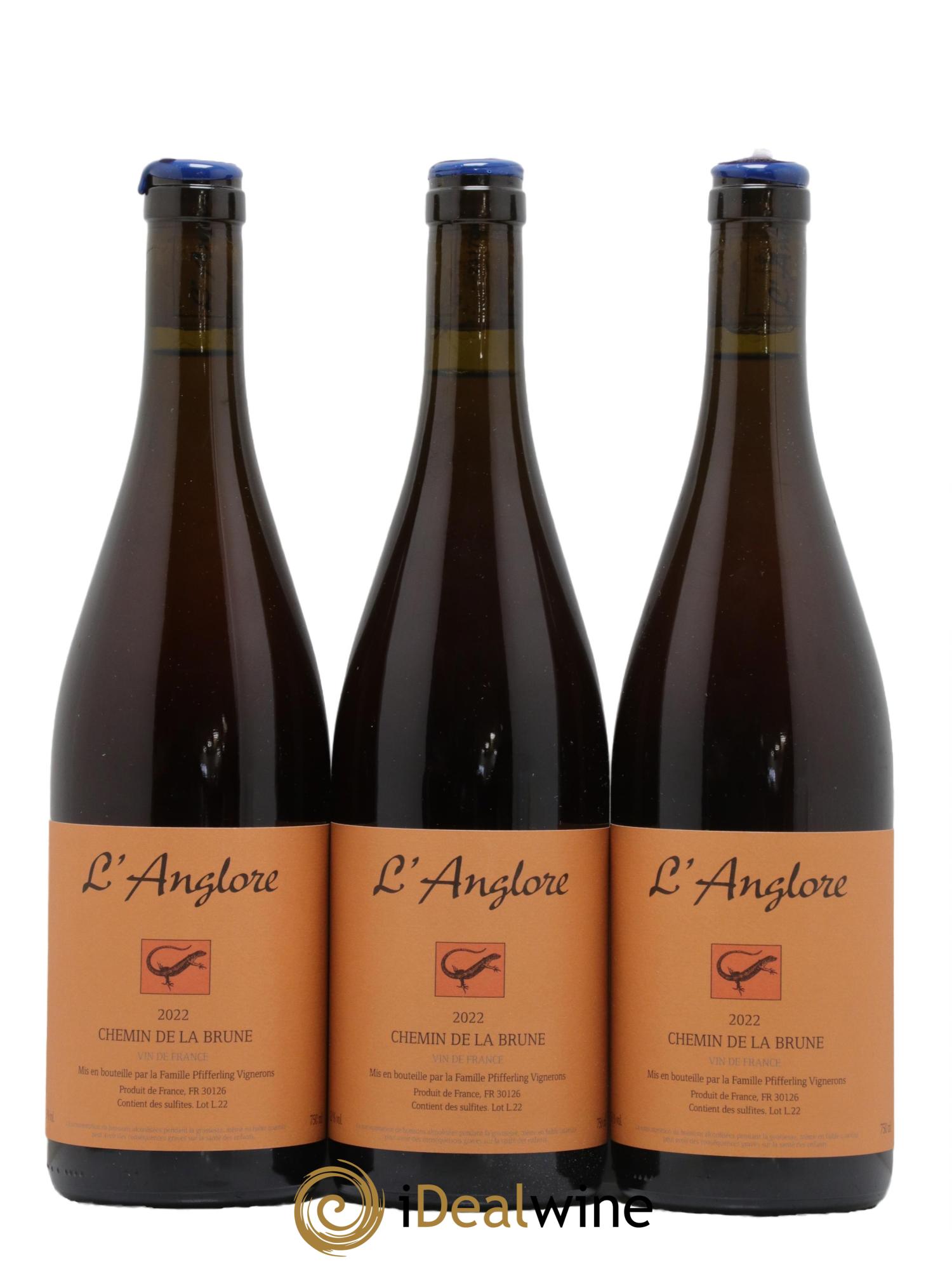 Vin de France Chemin de la brune L'Anglore 2022 - Lot de 3 bouteilles - 0