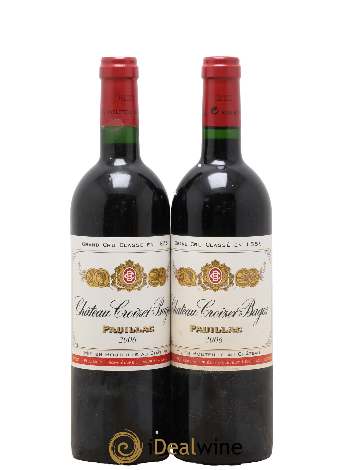 Château Croizet Bages 5ème Grand Cru Classé 2006 - Lot de 2 bouteilles - 0