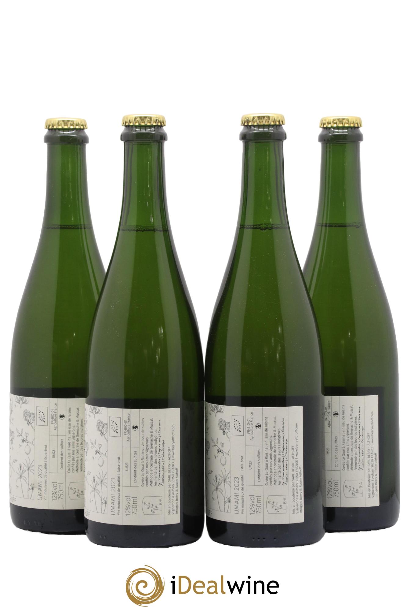 Vin de France Umami Le Quai à Raisins 2023 - Lot de 4 bouteilles - 1