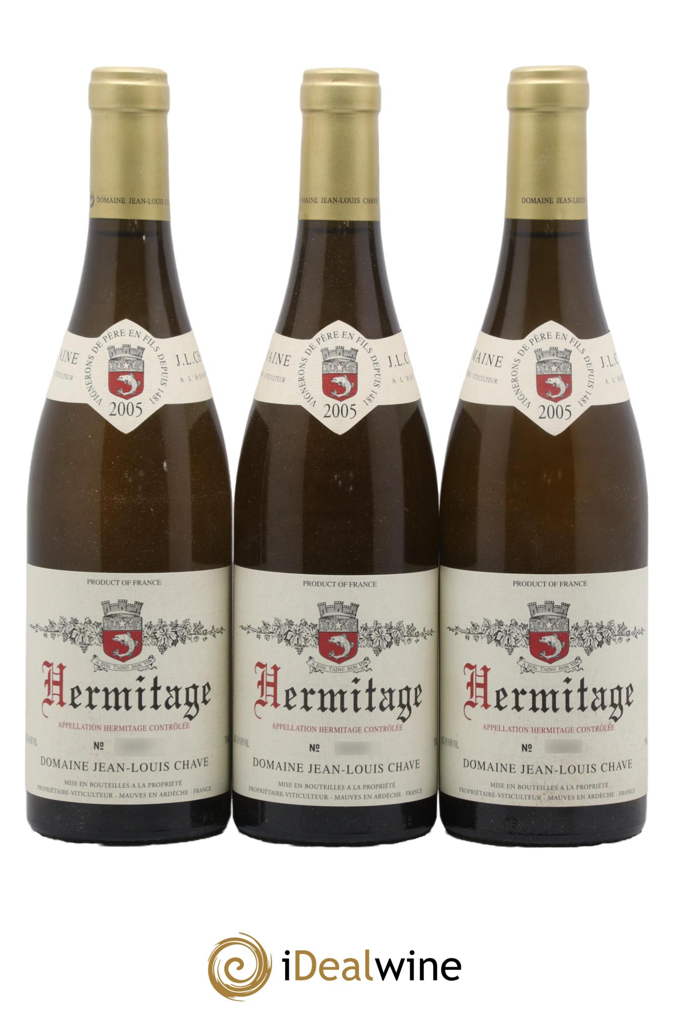 Hermitage Jean-Louis Chave 2005 - Lot de 3 bouteilles - 0