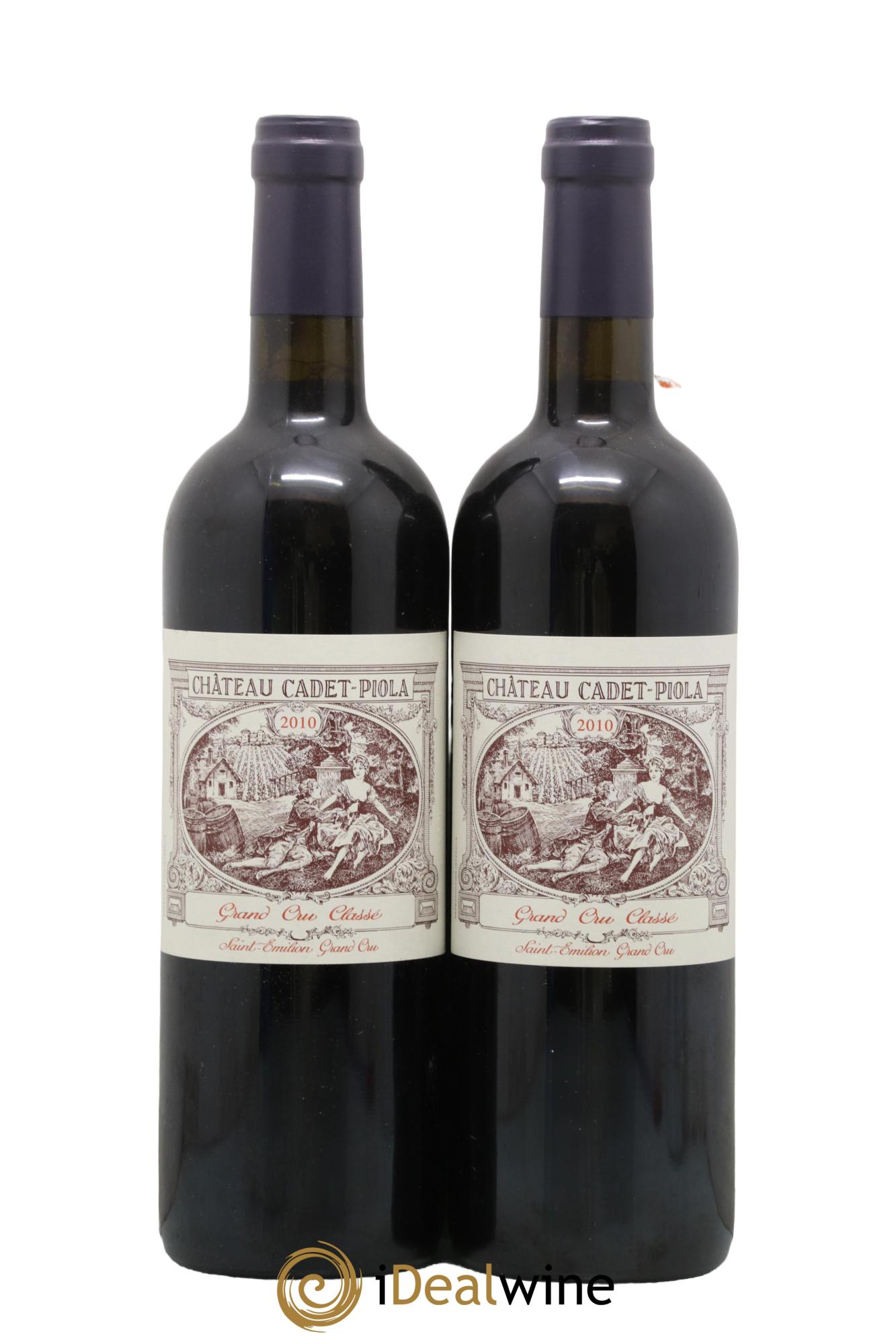 Château Cadet Piola Grand Cru Classé 2010 - Lot de 2 bouteilles - 0